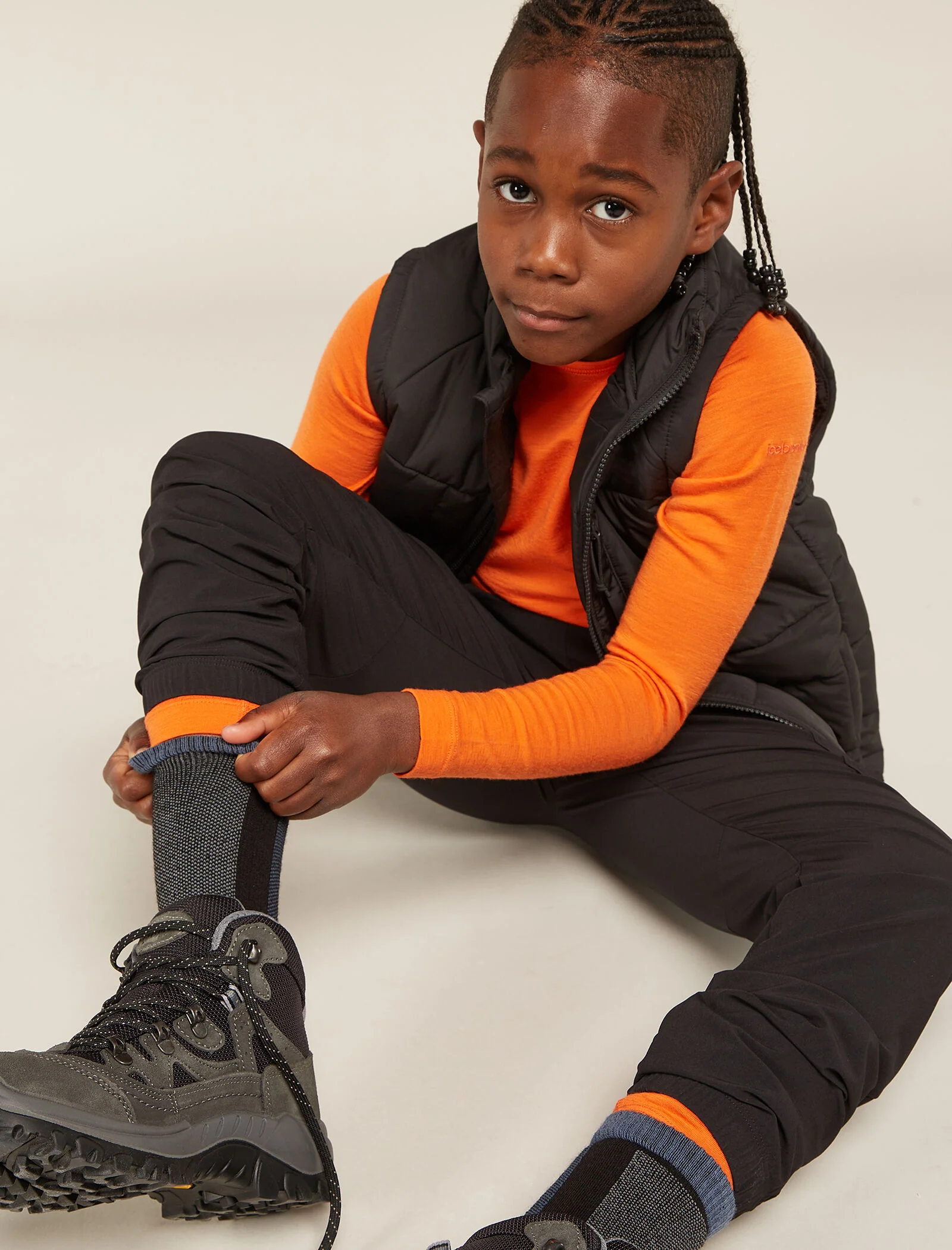 Kids’ Merino Ski+ Medium Over The Calf Socks - Image 3