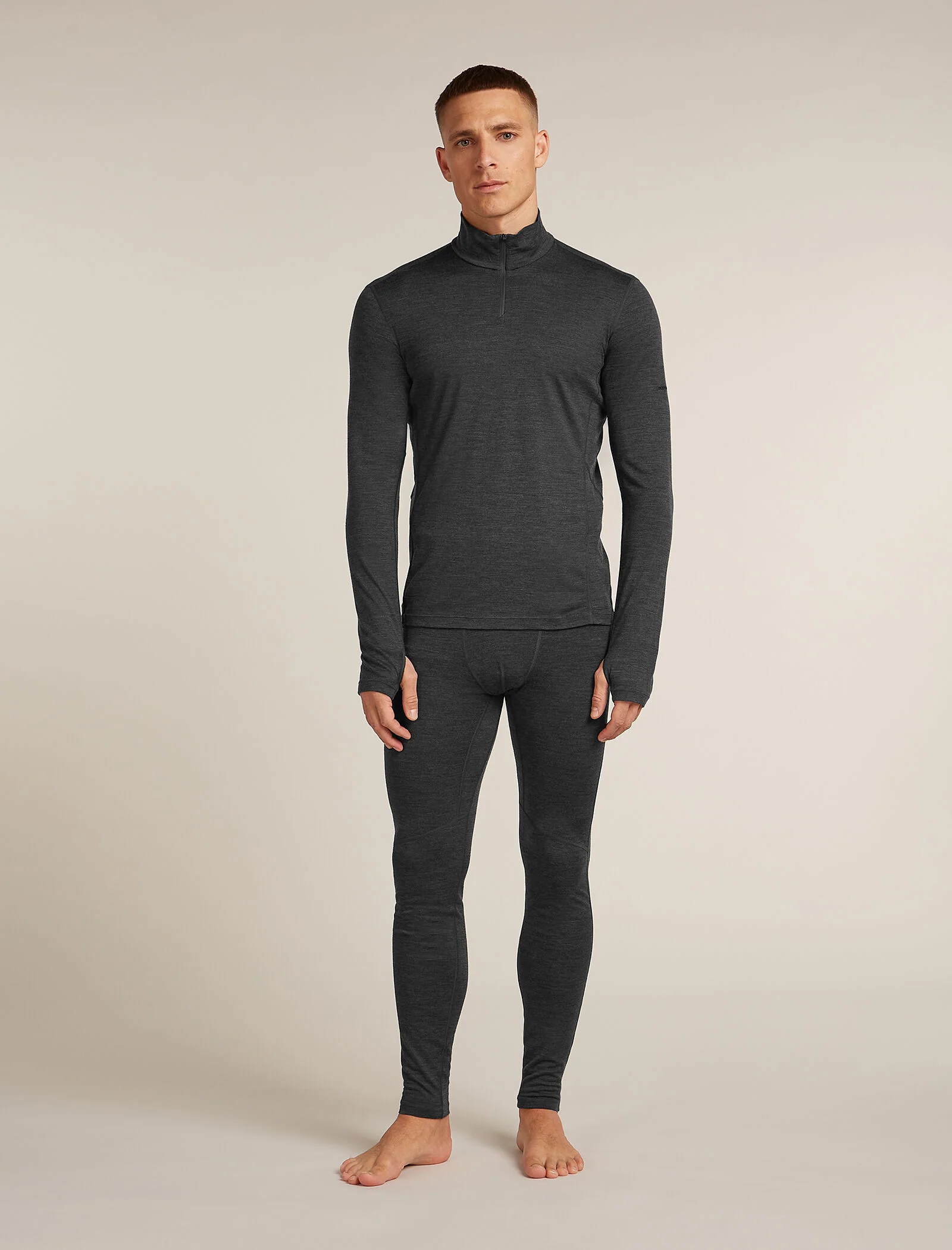 Men’s 200 MerinoFine™ Ace Long Sleeve Half Zip Thermal Top - Image 3
