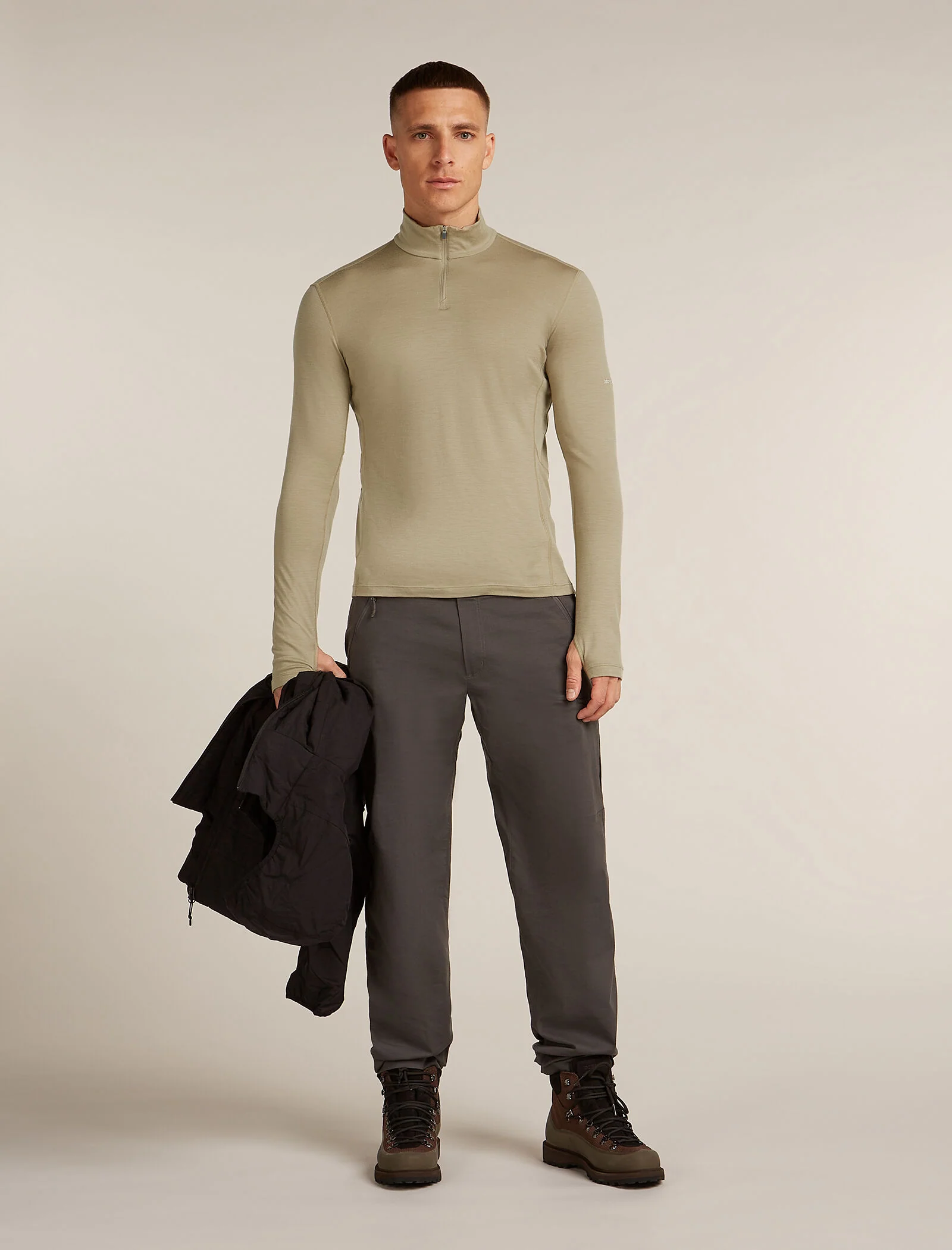 Men’s 200 MerinoFine™ Ace Long Sleeve Half Zip Thermal Top - Image 4