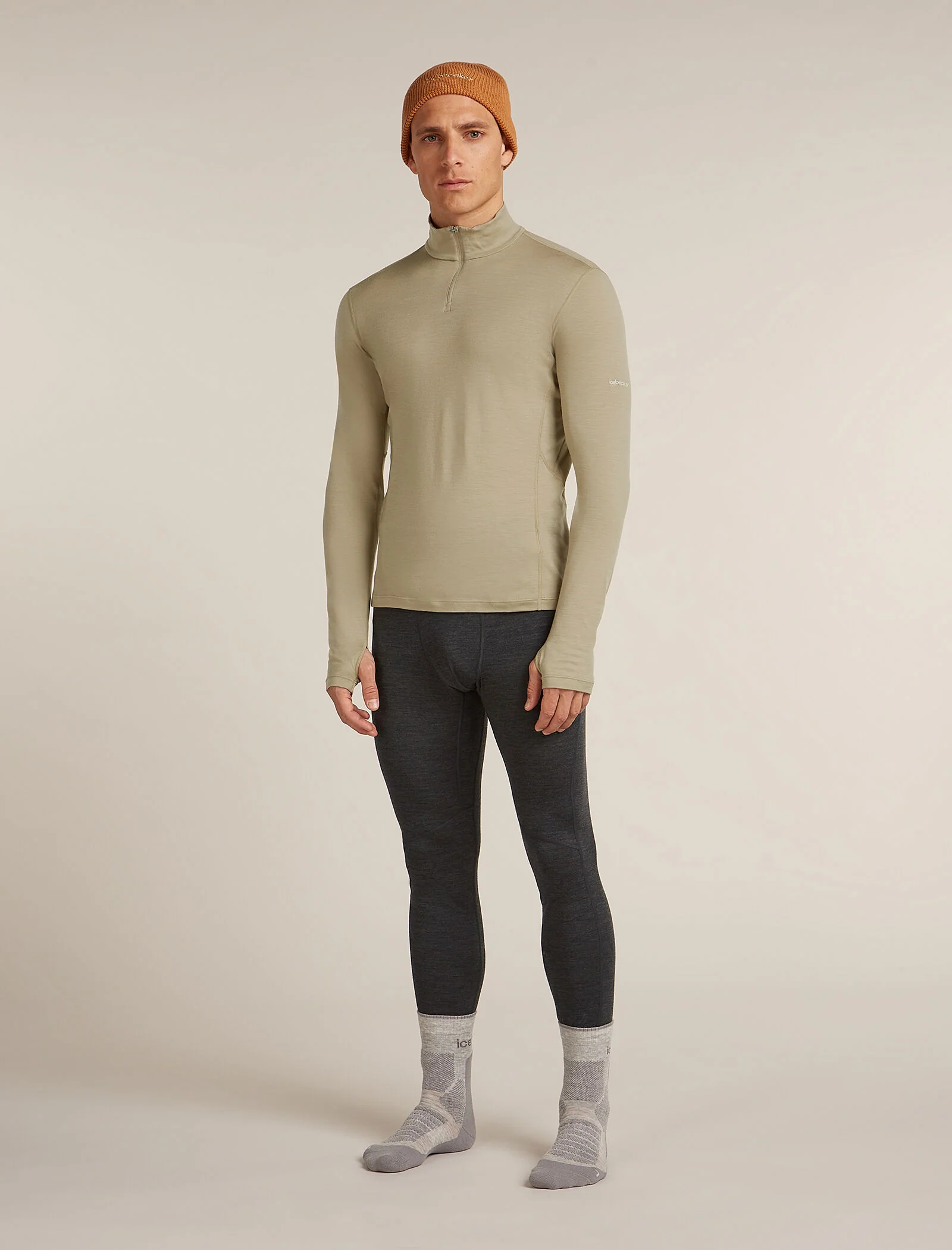 Men’s 200 MerinoFine™ Ace Long Sleeve Half Zip Thermal Top - Image 7