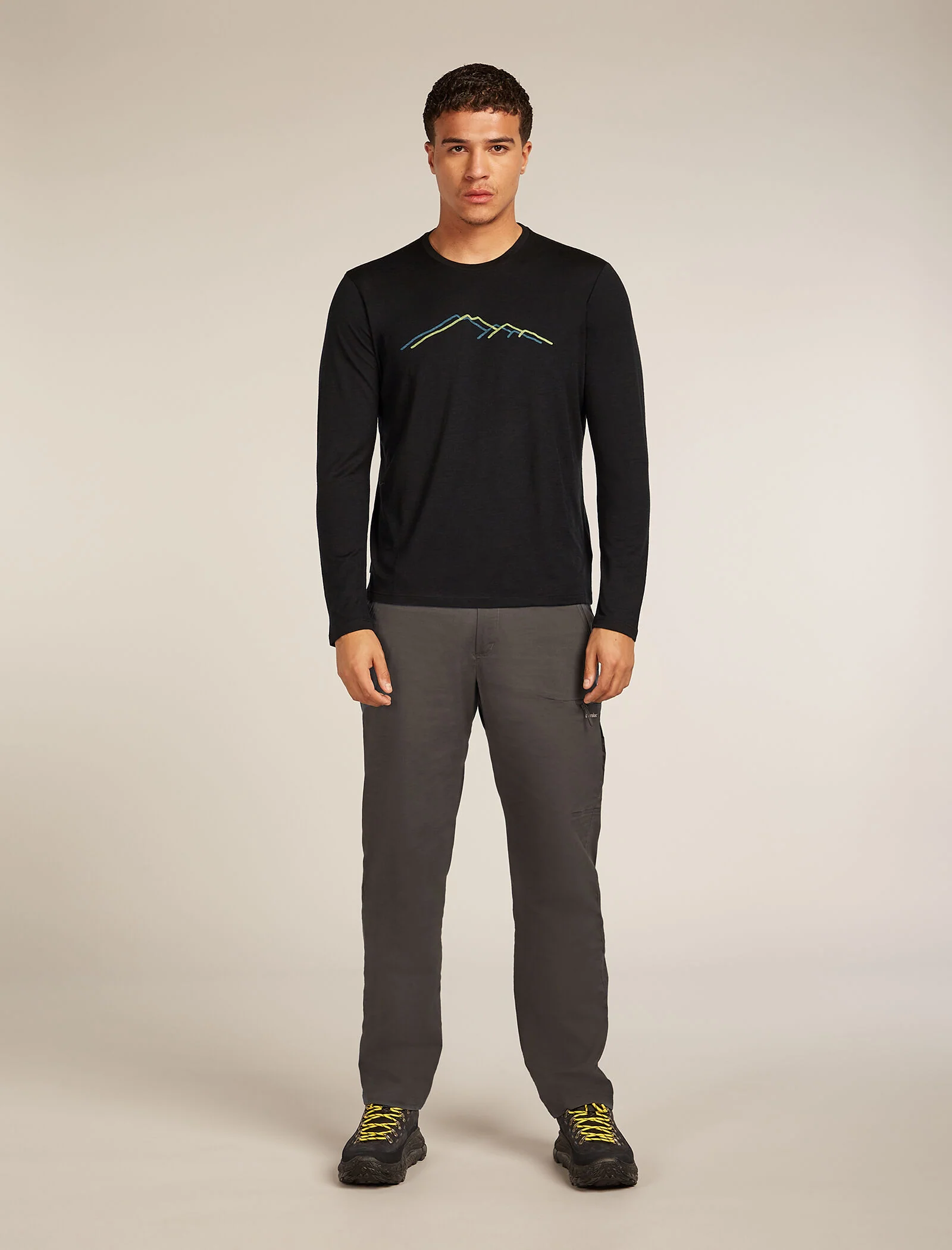 Men’s Merino 150 Tech Lite Long Sleeve T-Shirt Rainer Ridge - Image 3