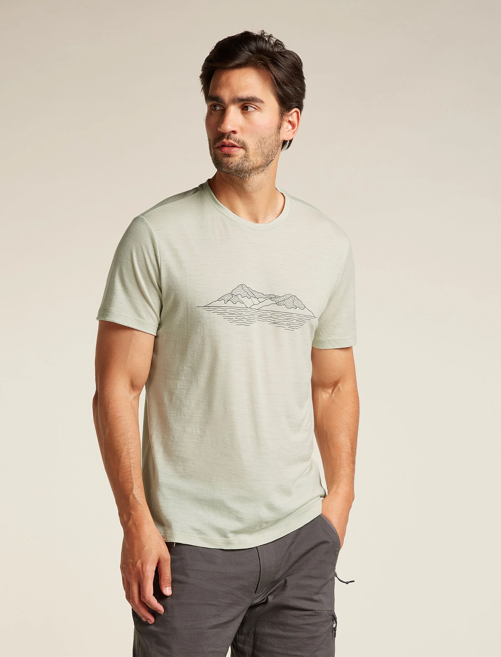 Men’s Merino 150 Tech Lite Short Sleeve T-Shirt Pukaki Reflected