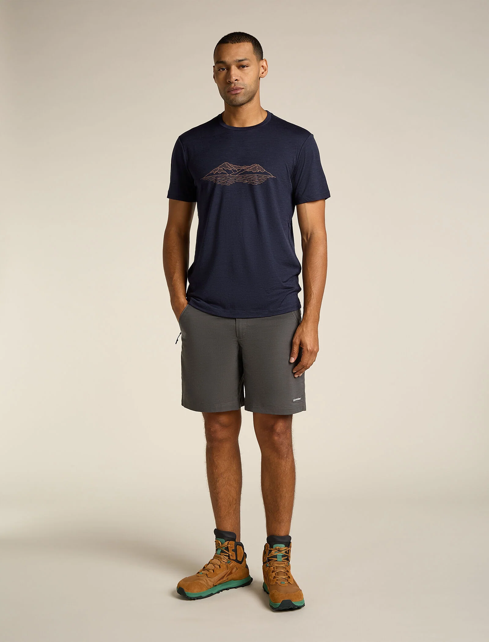 Men’s Merino 150 Tech Lite Short Sleeve T-Shirt Pukaki Reflected - Image 3