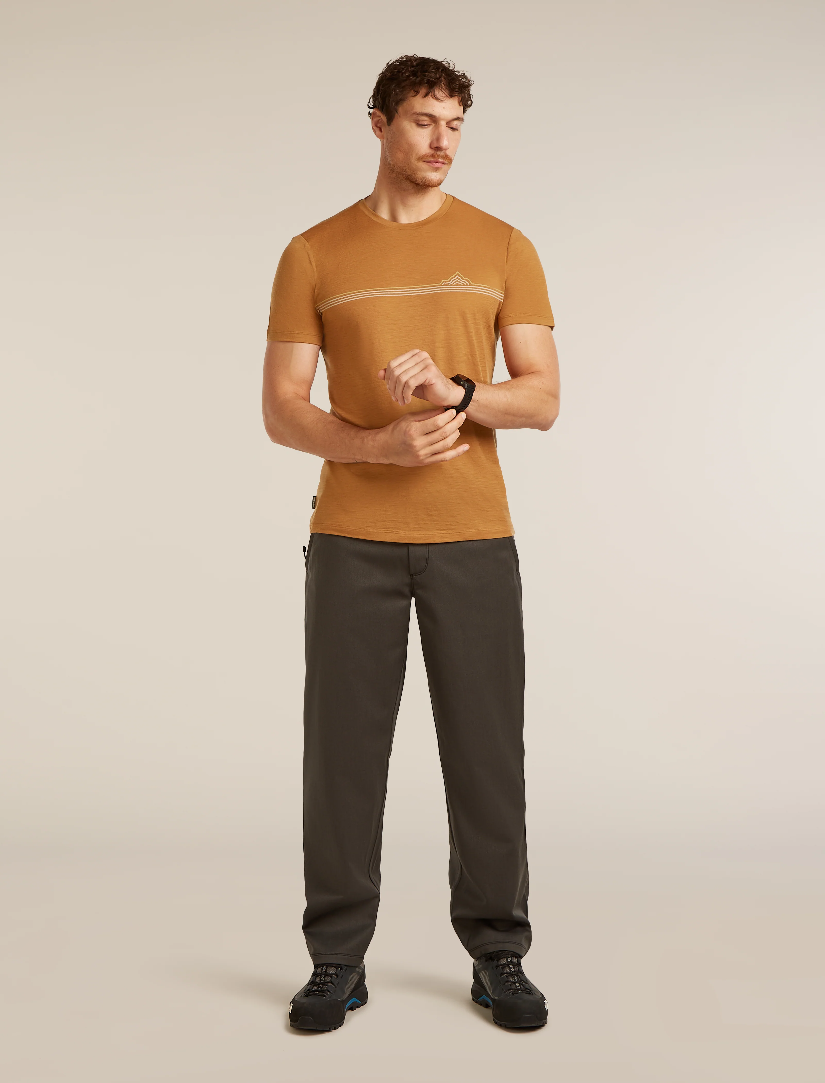 Men’s Merino 150 Tech Lite Short Sleeve T-Shirt Range Stripes - Image 4