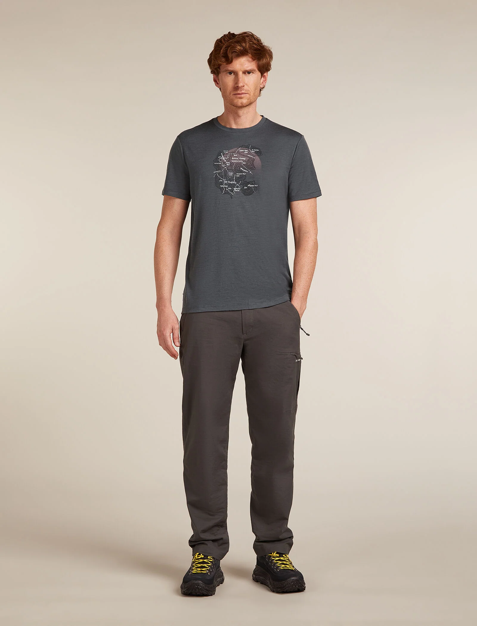 Men’s Merino 150 Tech Lite Short Sleeve T-Shirt Ruapehu Round - Image 3