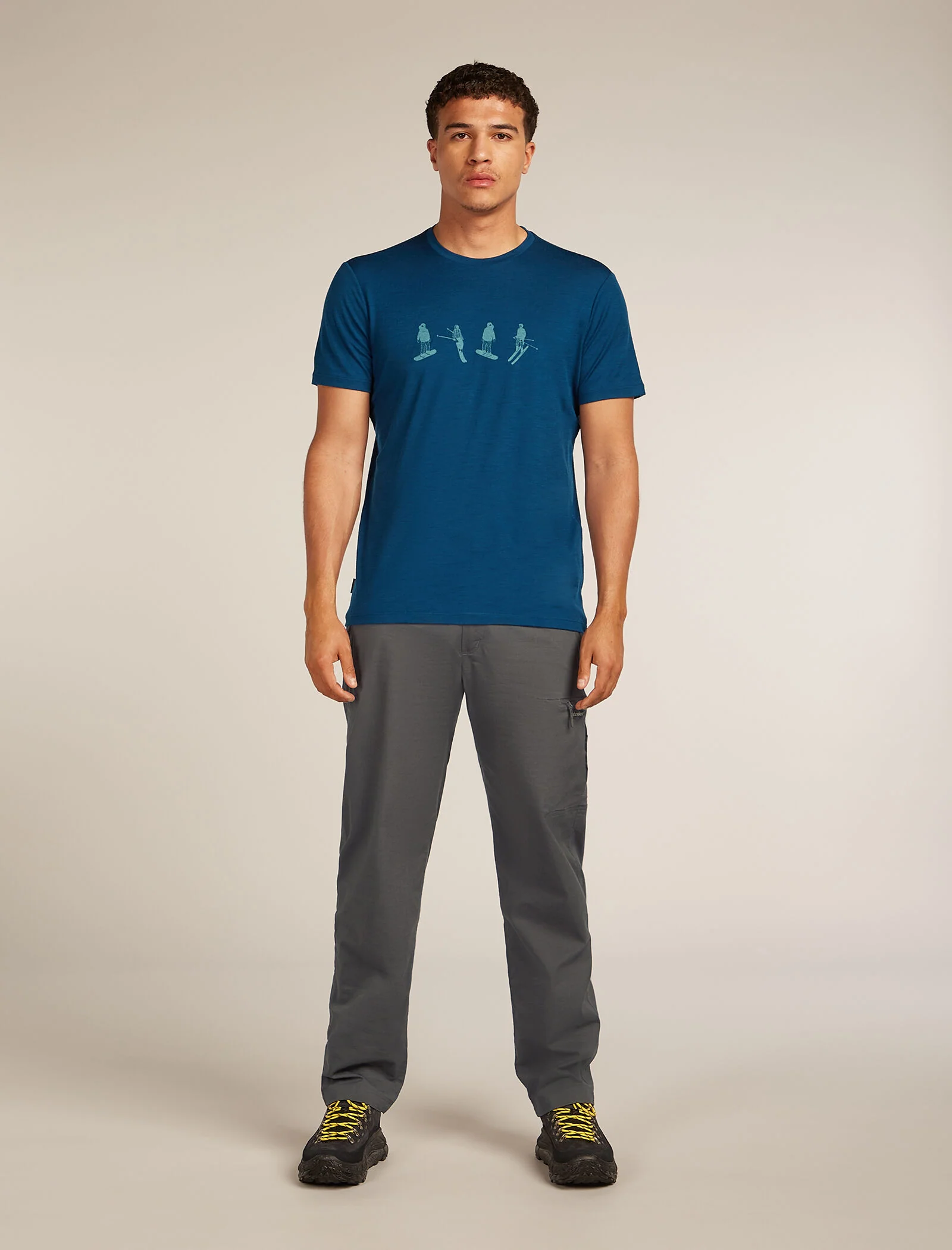 Men’s Merino 150 Tech Lite Short Sleeve T-Shirt Snow Day - Image 3