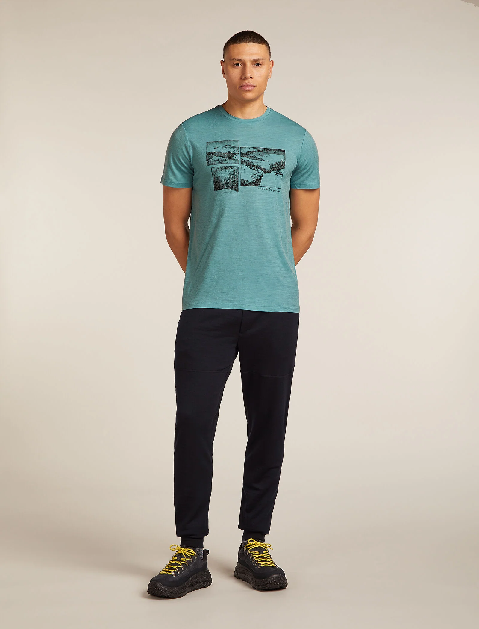 Men’s Merino 150 Tech Lite Short Sleeve T-Shirt The Climb - Image 3