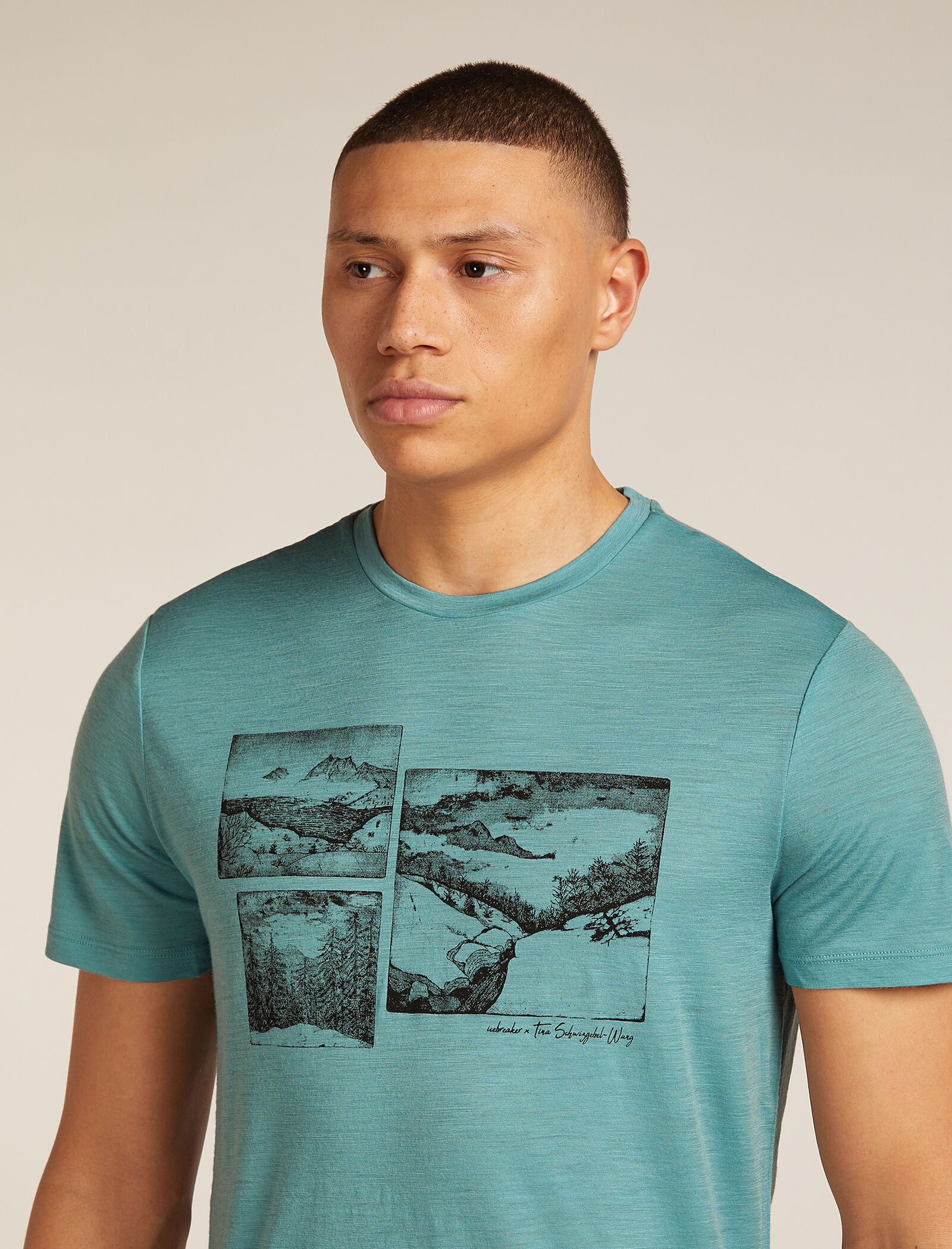 Men’s Merino 150 Tech Lite Short Sleeve T-Shirt The Climb - Image 6
