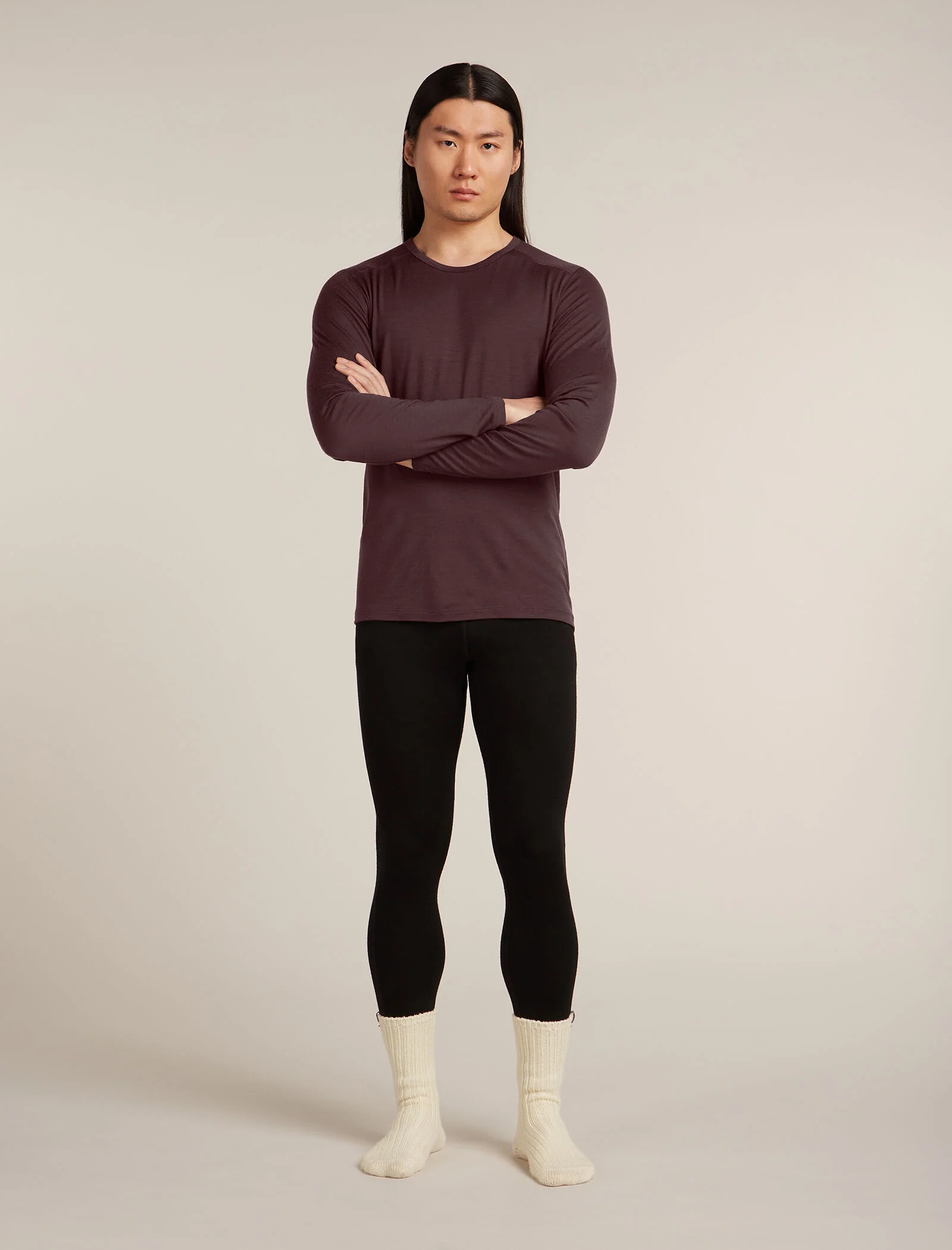 Men’s Merino 200 Oasis Long Sleeve Crew Thermal Top - Image 7
