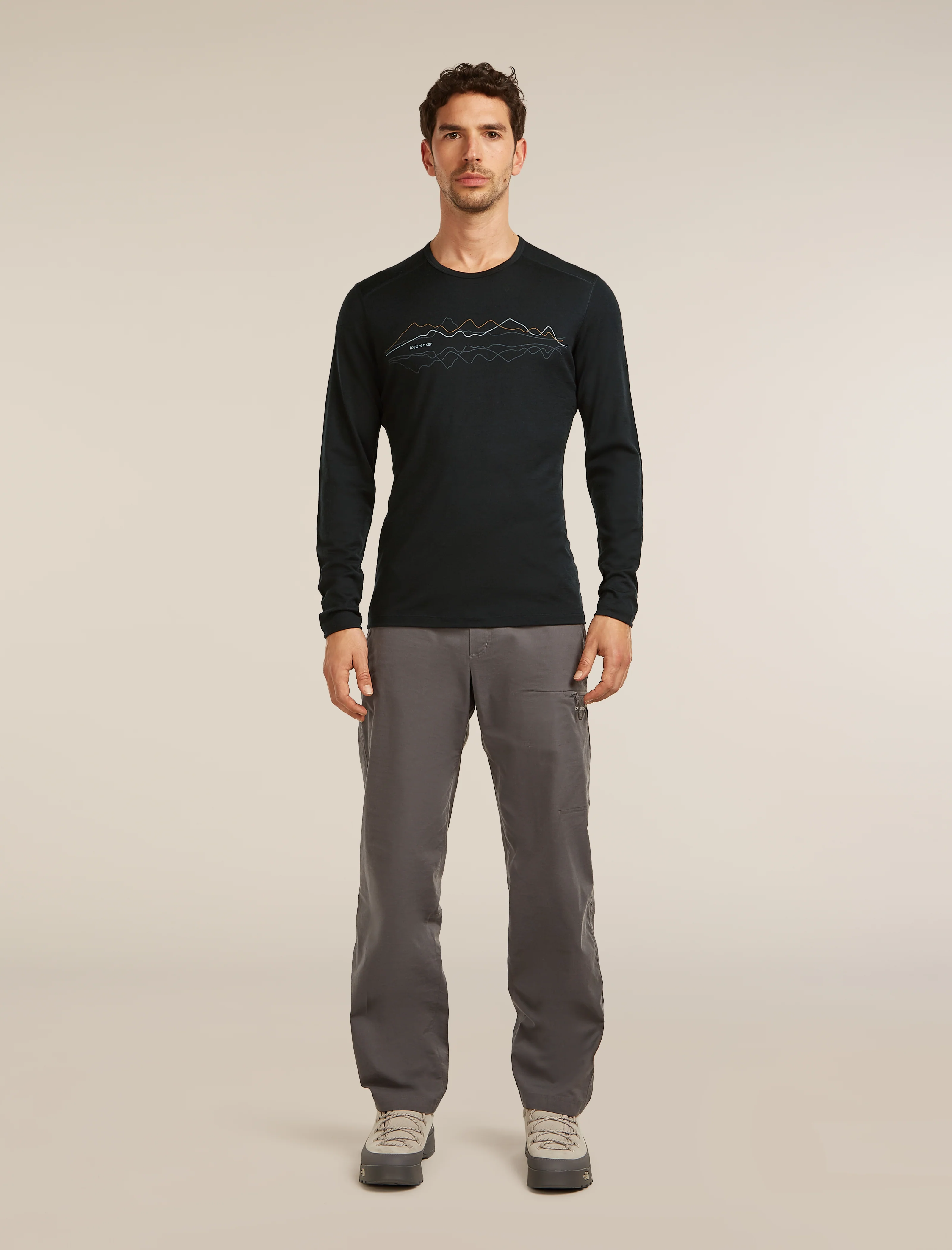 Men’s Merino 200 Oasis Long Sleeve Crewe Icebreaker - Image 3
