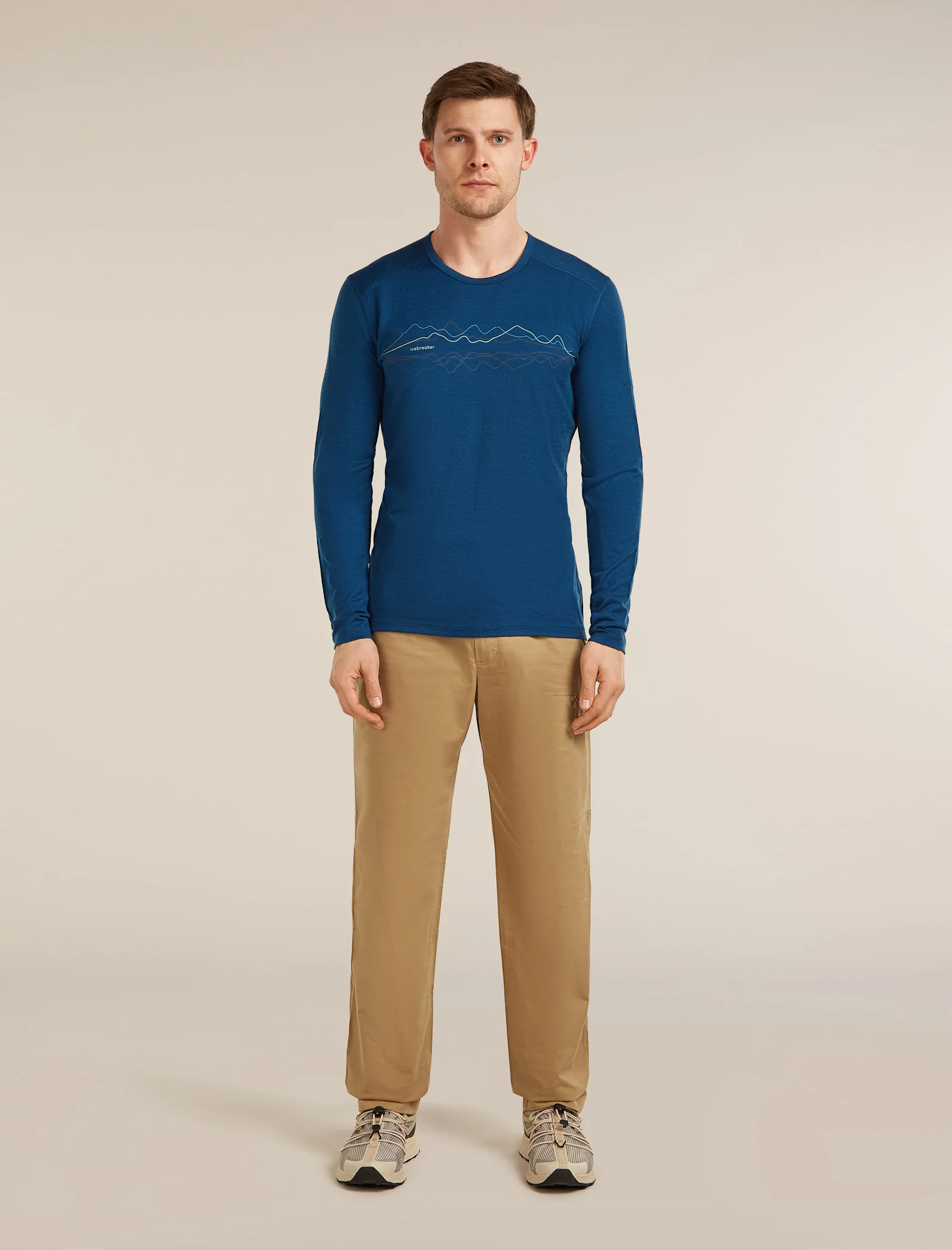 Men’s Merino 200 Oasis Long Sleeve Crewe Icebreaker - Image 3