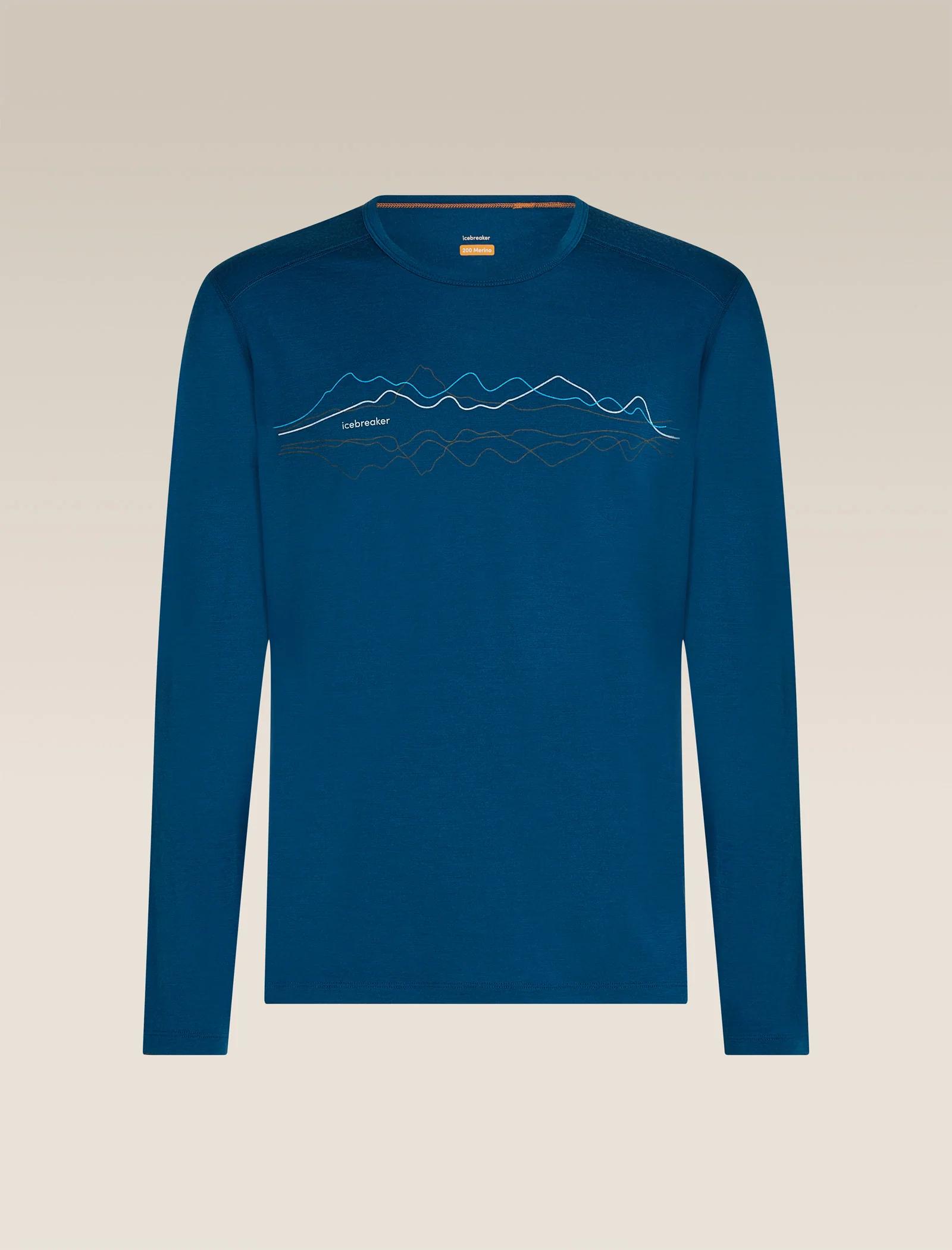 Men’s Merino 200 Oasis Long Sleeve Crewe Icebreaker - Image 7