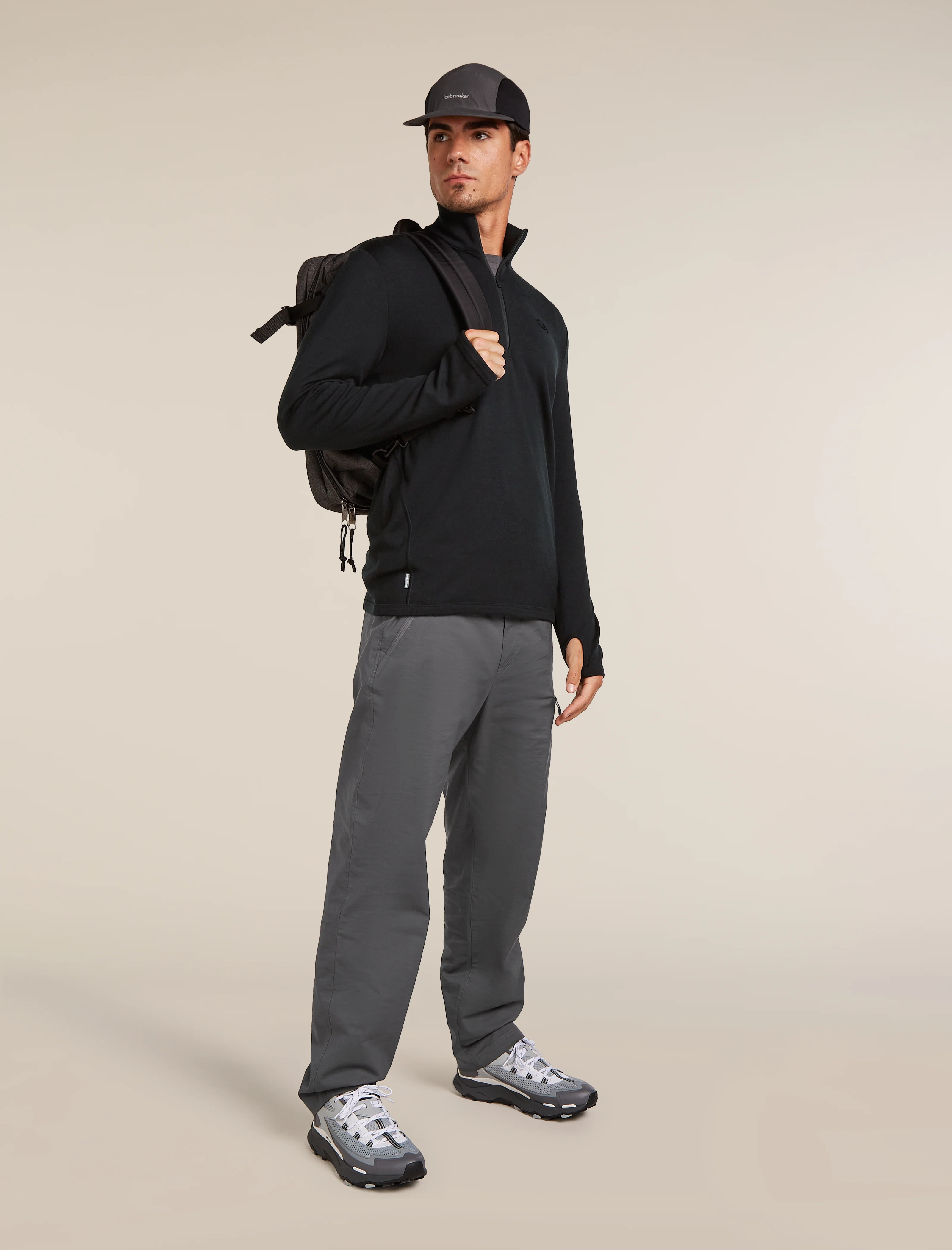 Men’s Merino 300 Original Long Sleeve Half Zip Top - Image 4