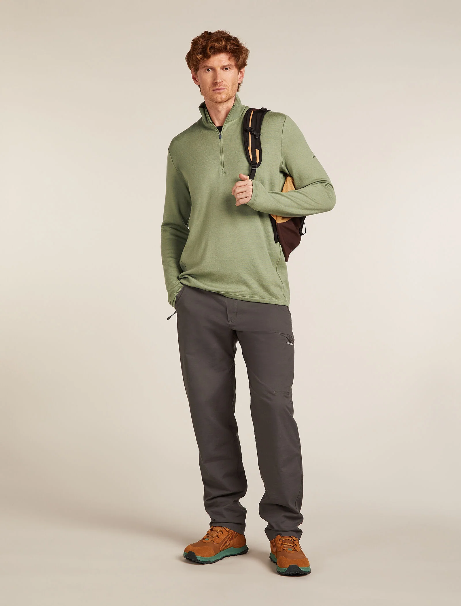 Men’s Merino 300 Original Long Sleeve Half Zip Top - Image 4