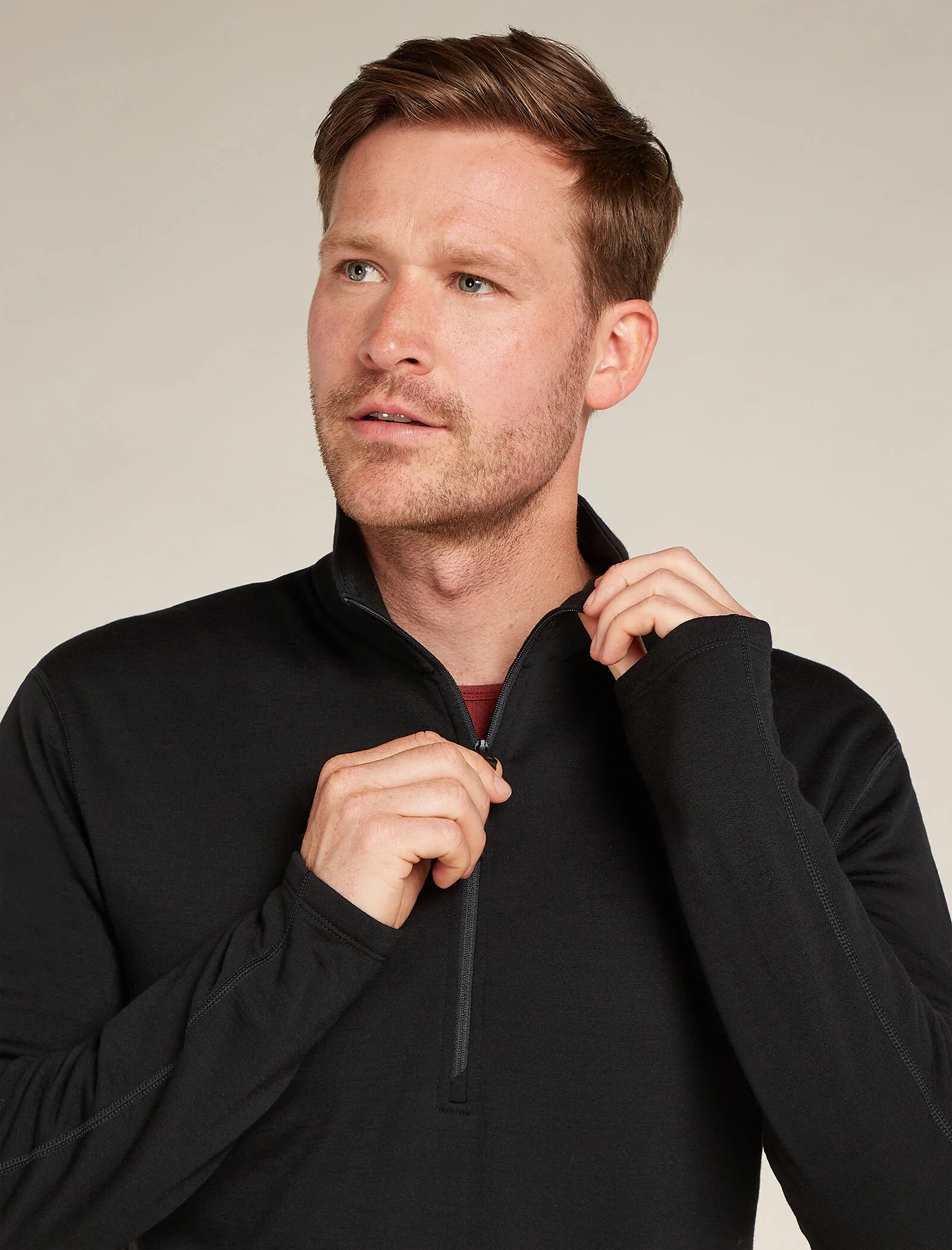 Men’s Merino 360 Realfleece™ Elemental Long Sleeve Half Zip Top - Image 7