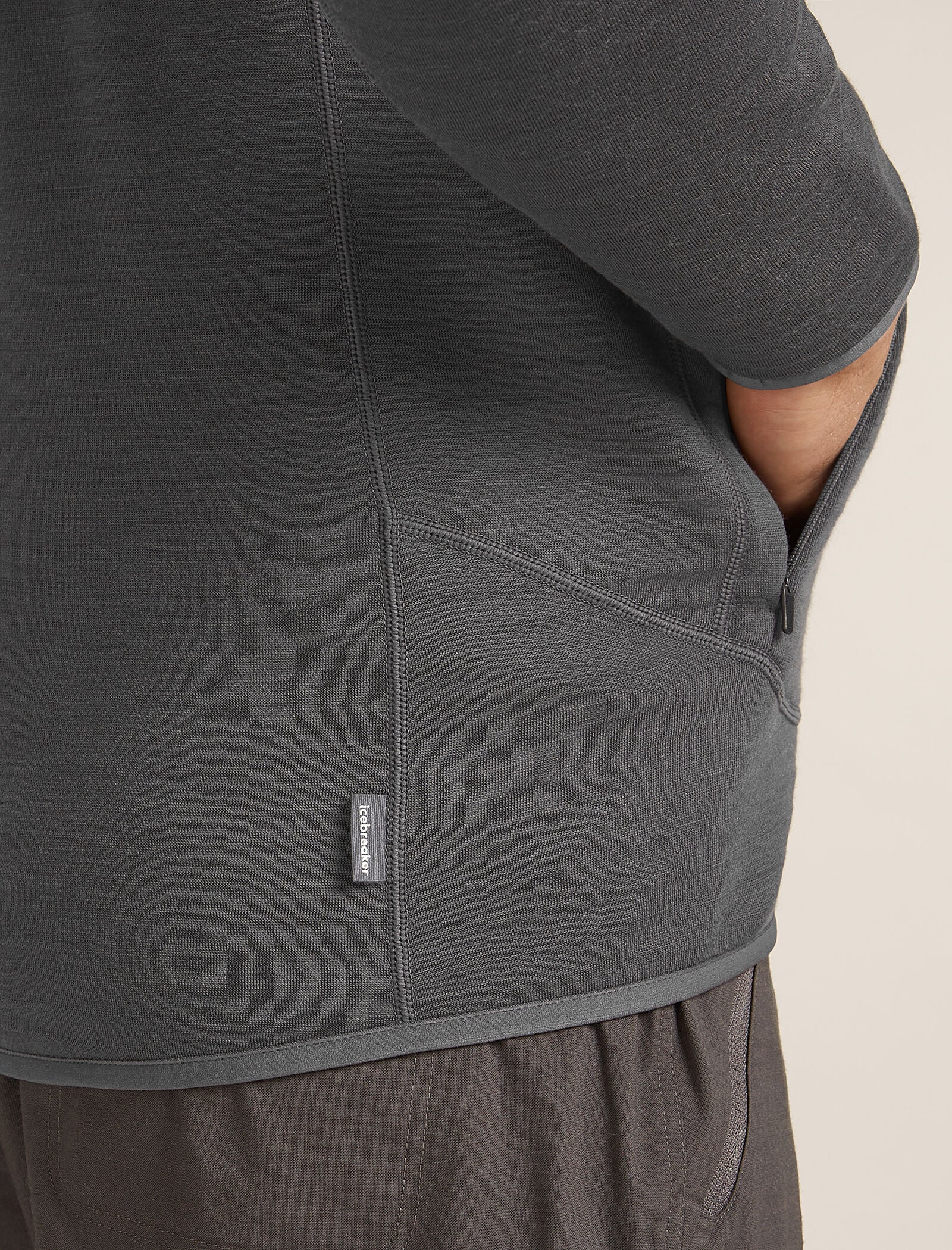 Men’s Merino 400 RealFleece™ Descender Long Sleeve Zip Jacket - Image 8