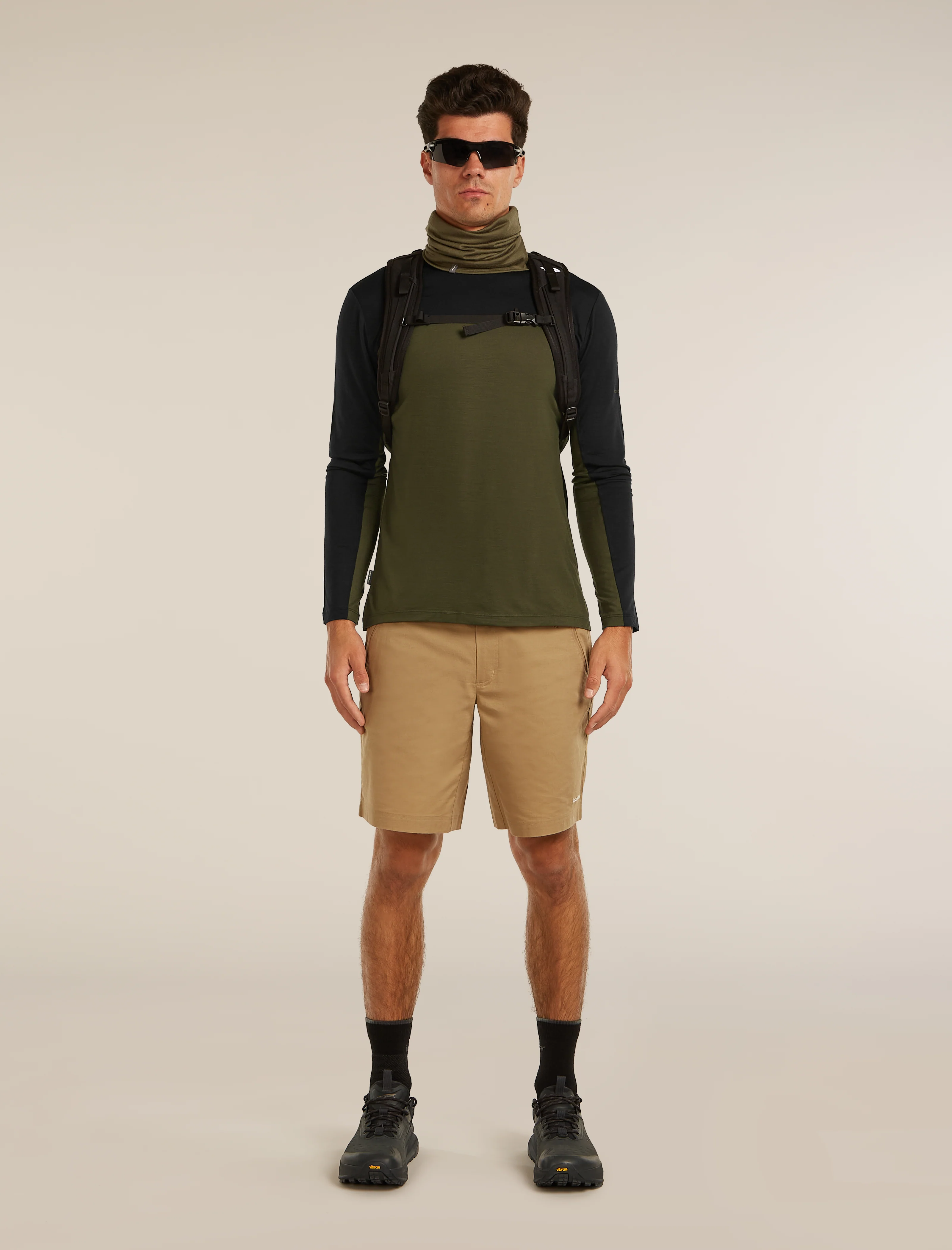 Men’s Merino Blend 125 Cool-Lite™ Sphere Long Sleeve T-Shirt Colour Block - Image 4