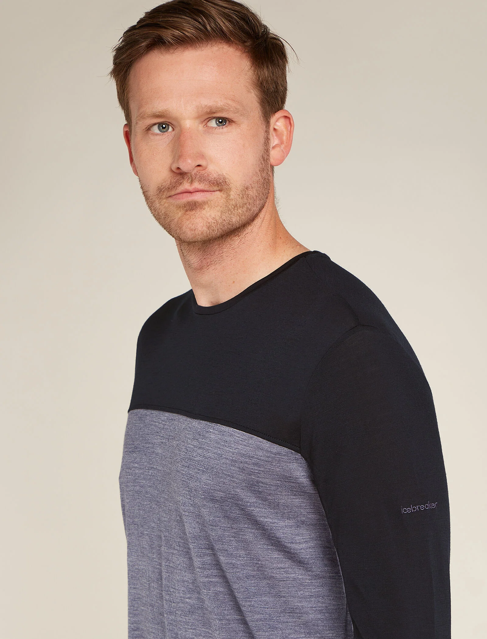 Men’s Merino Blend 125 Cool-Lite™ Sphere Long Sleeve T-Shirt Colour Block - Image 6