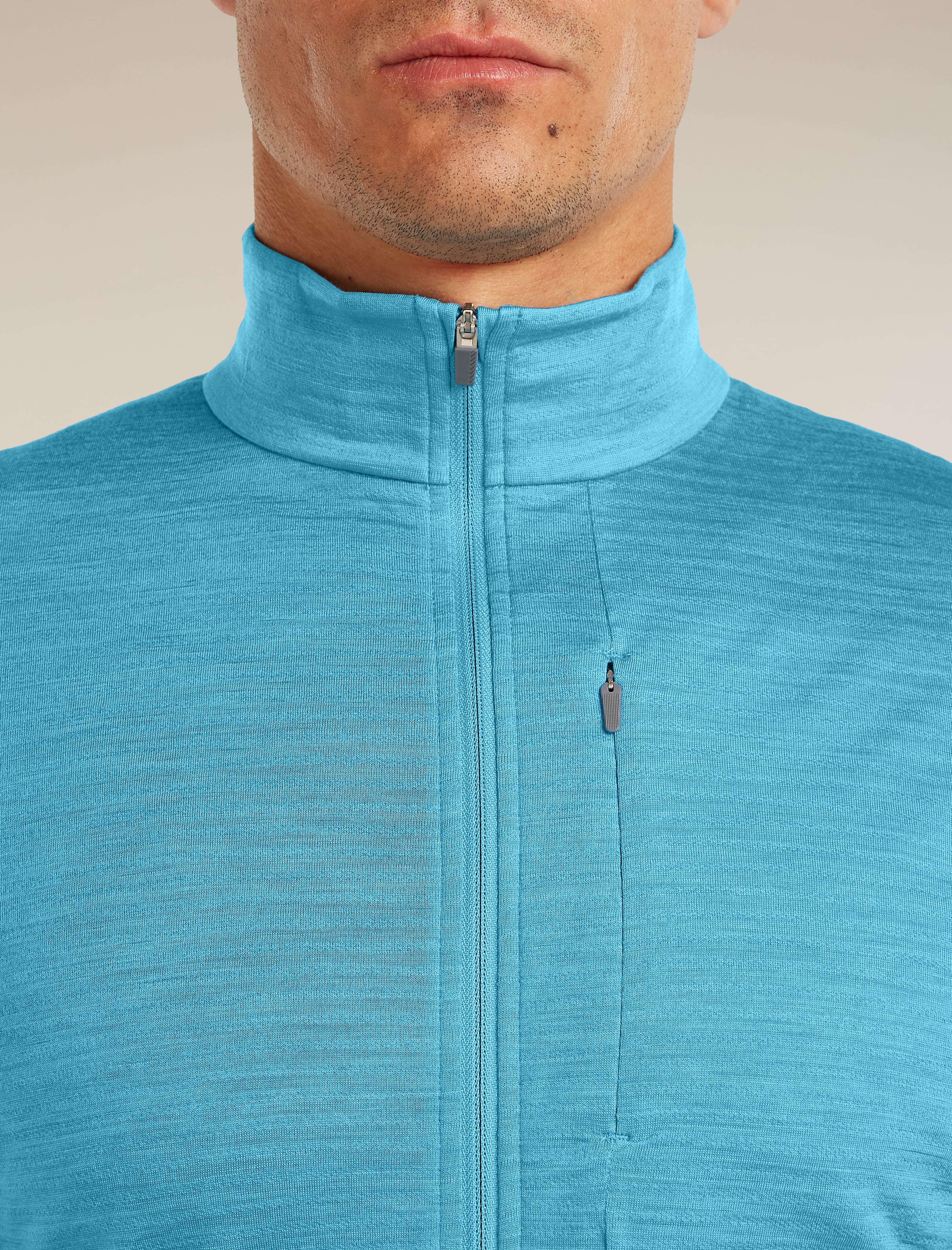 Men’s Merino Blend 200 RealFleece™ Descender Long Sleeve Half Zip - Image 6