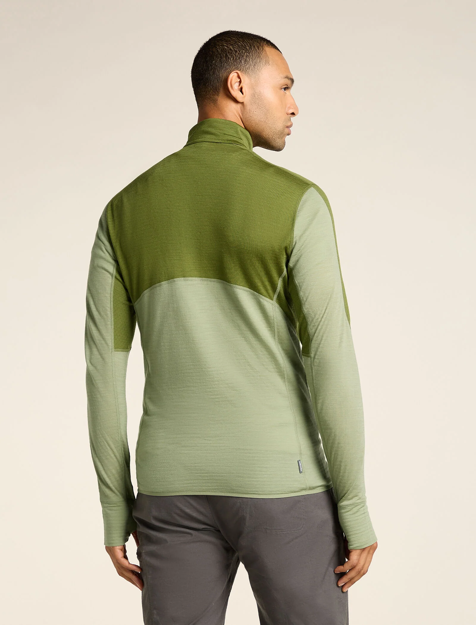 Men’s Merino Blend 200 Realfleece™ Descender Long Sleeve Half Zip Top - Image 2