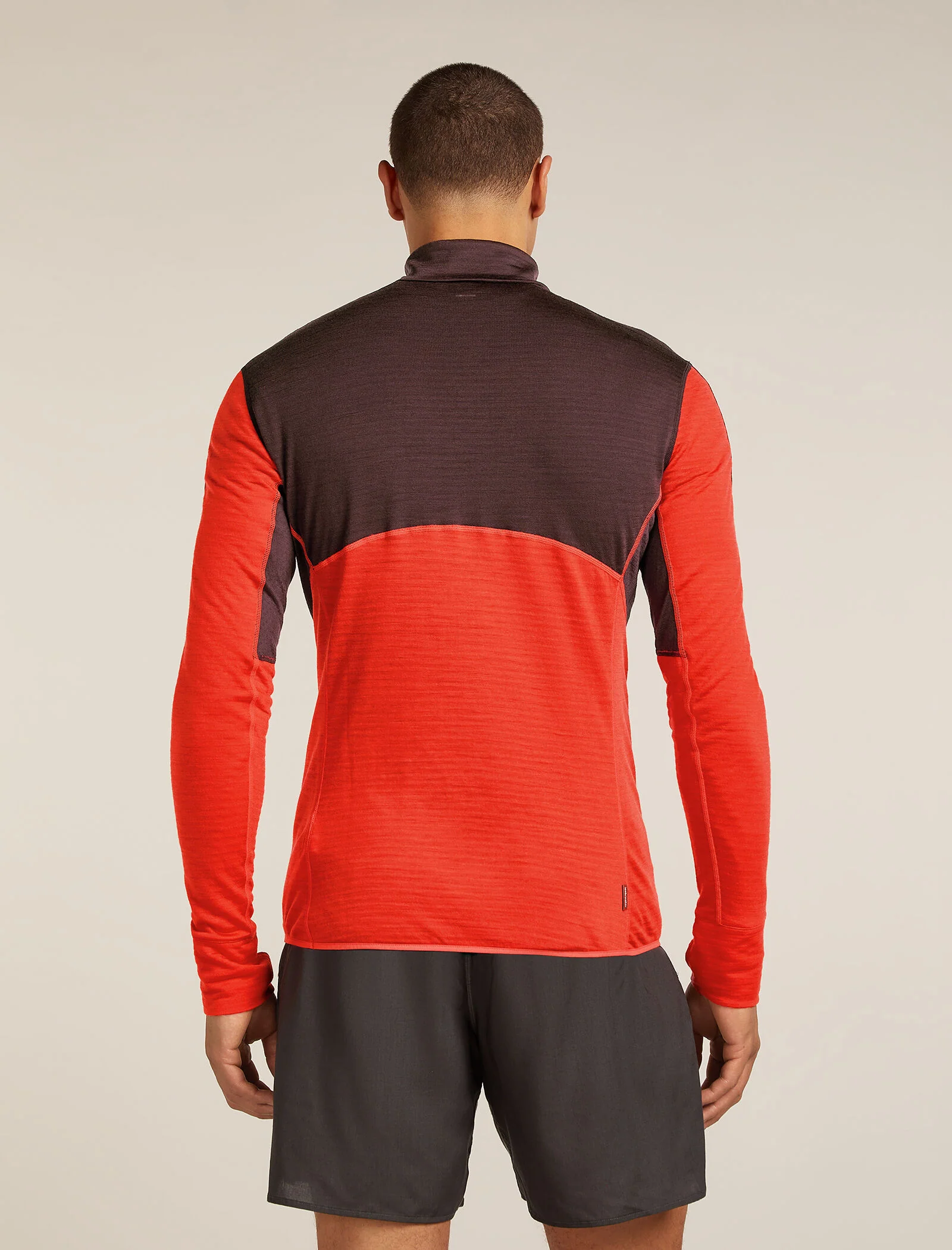 Men’s Merino Blend 200 Realfleece™ Descender Long Sleeve Half Zip Top - Image 2