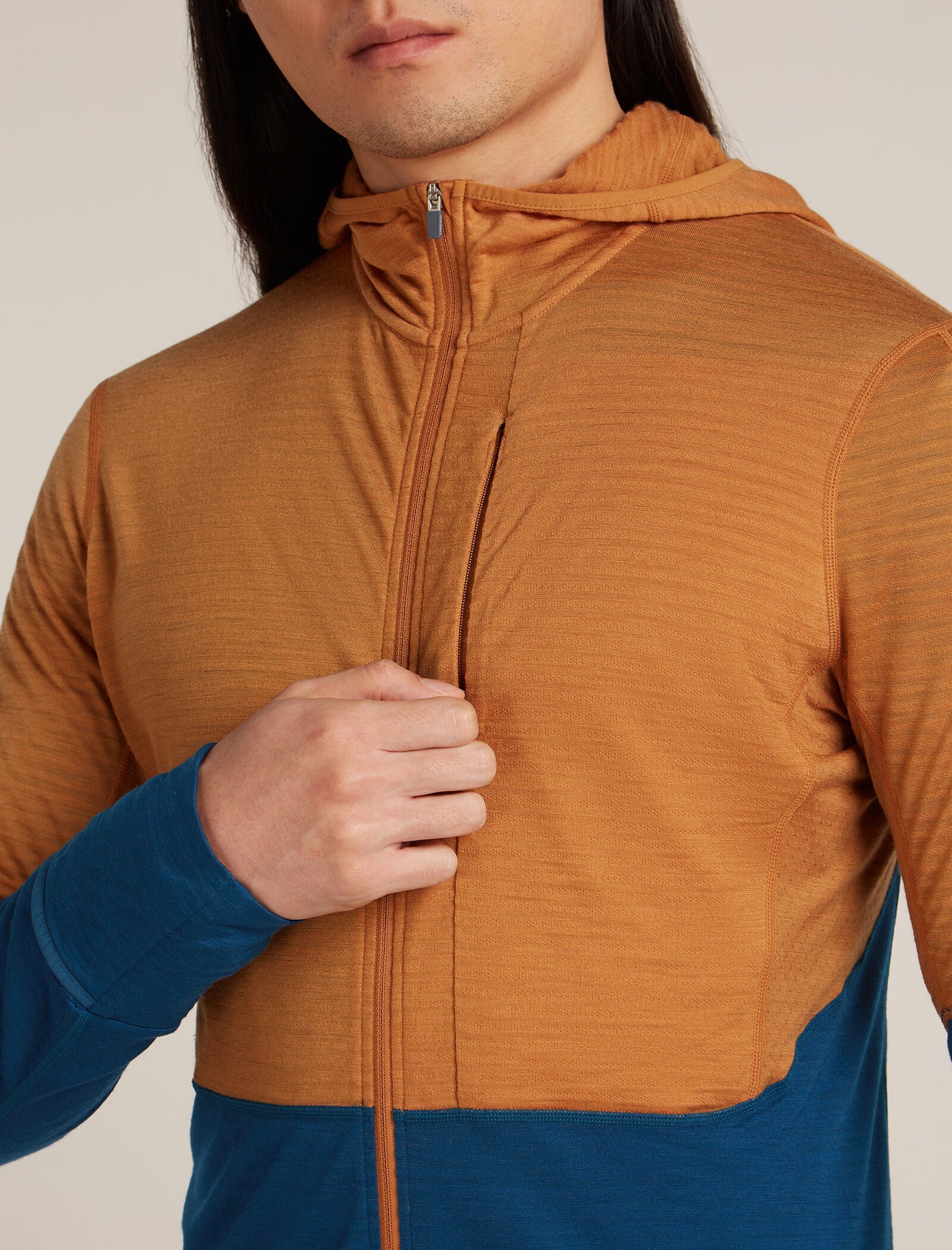 Men’s Merino Blend 200 Realfleece™ Descender Long Sleeve Zip Hoodie - Image 7