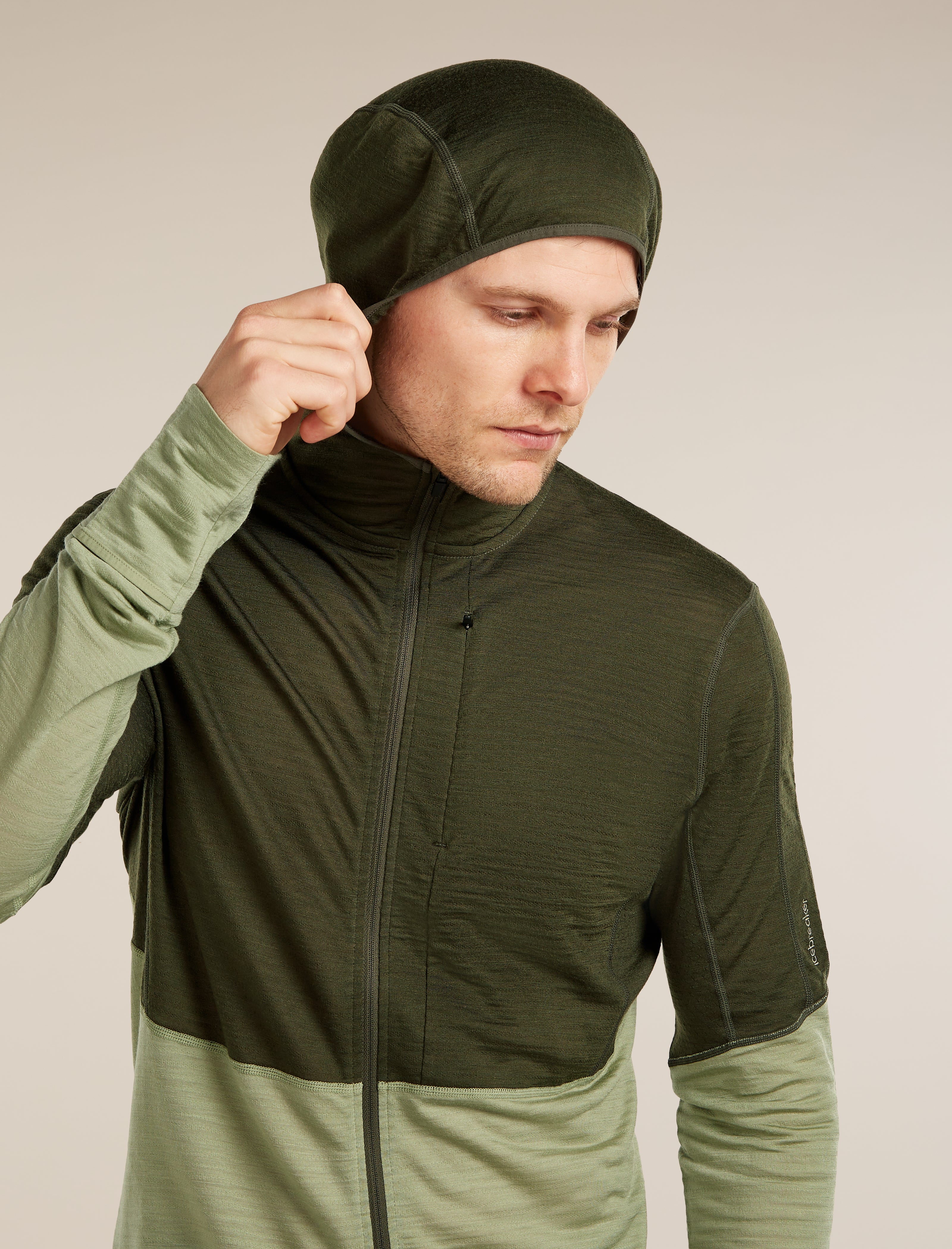 Men’s Merino Blend 200 RealFleece™ Descender Long Sleeve Zip Hoodie - Image 10