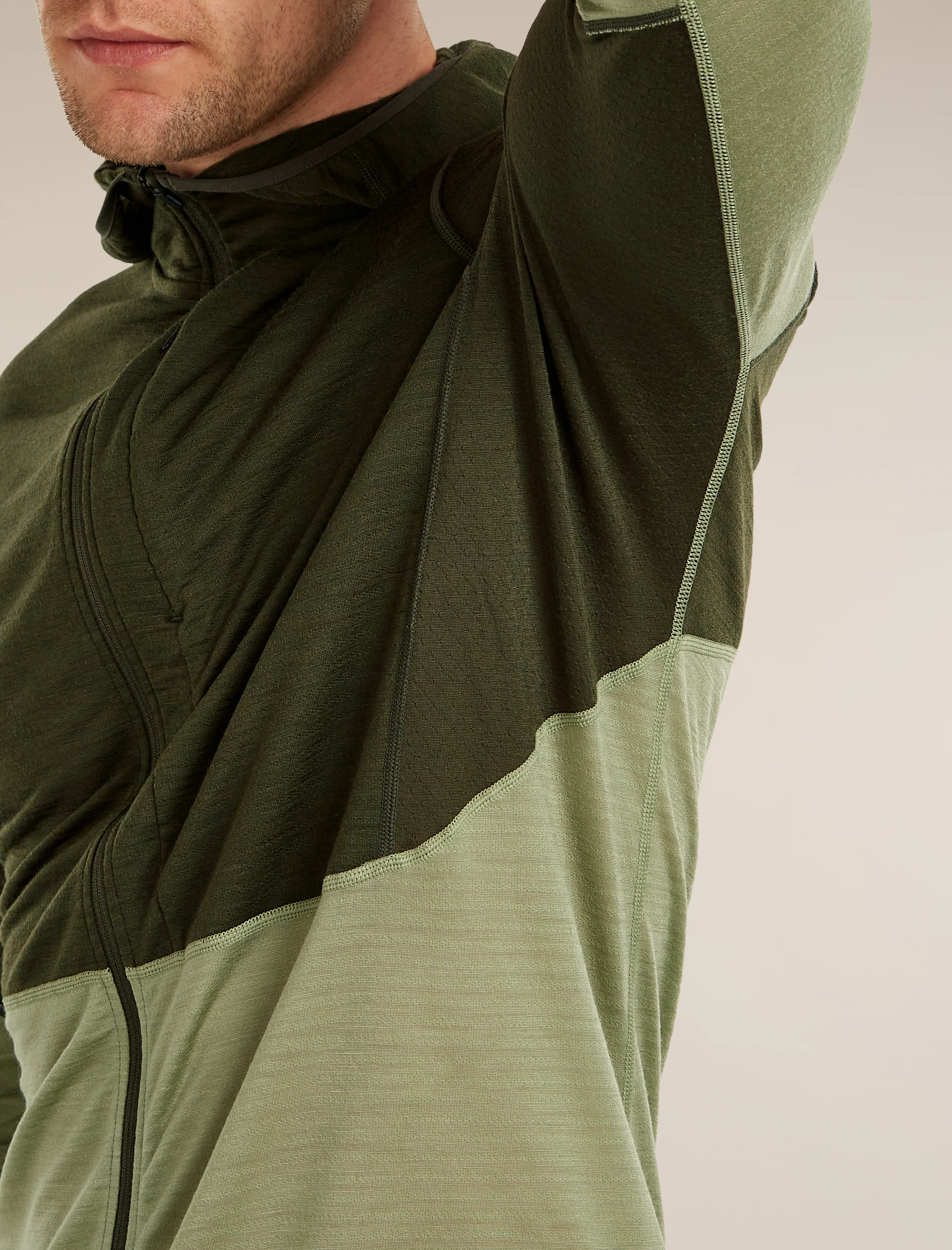 Men’s Merino Blend 200 RealFleece™ Descender Long Sleeve Zip Hoodie - Image 13