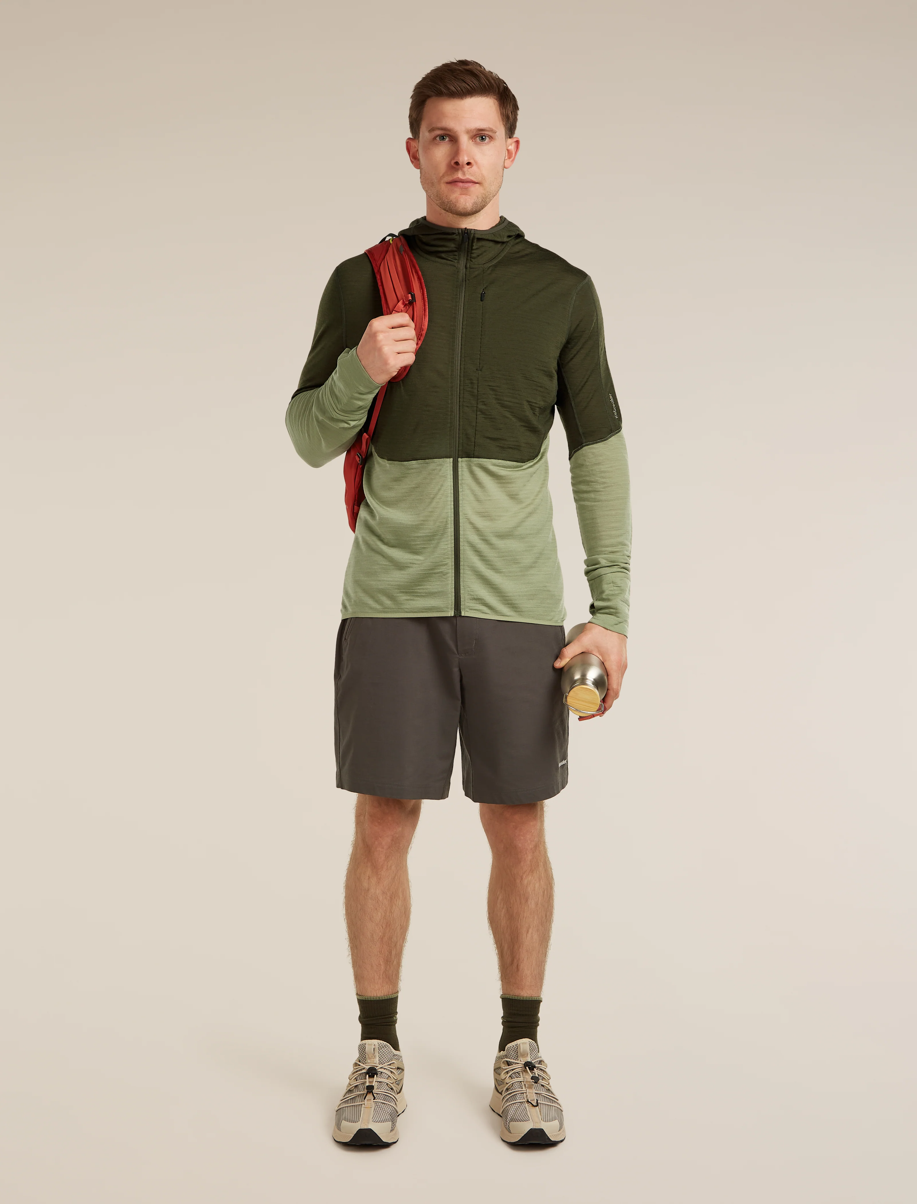 Men’s Merino Blend 200 RealFleece™ Descender Long Sleeve Zip Hoodie - Image 4