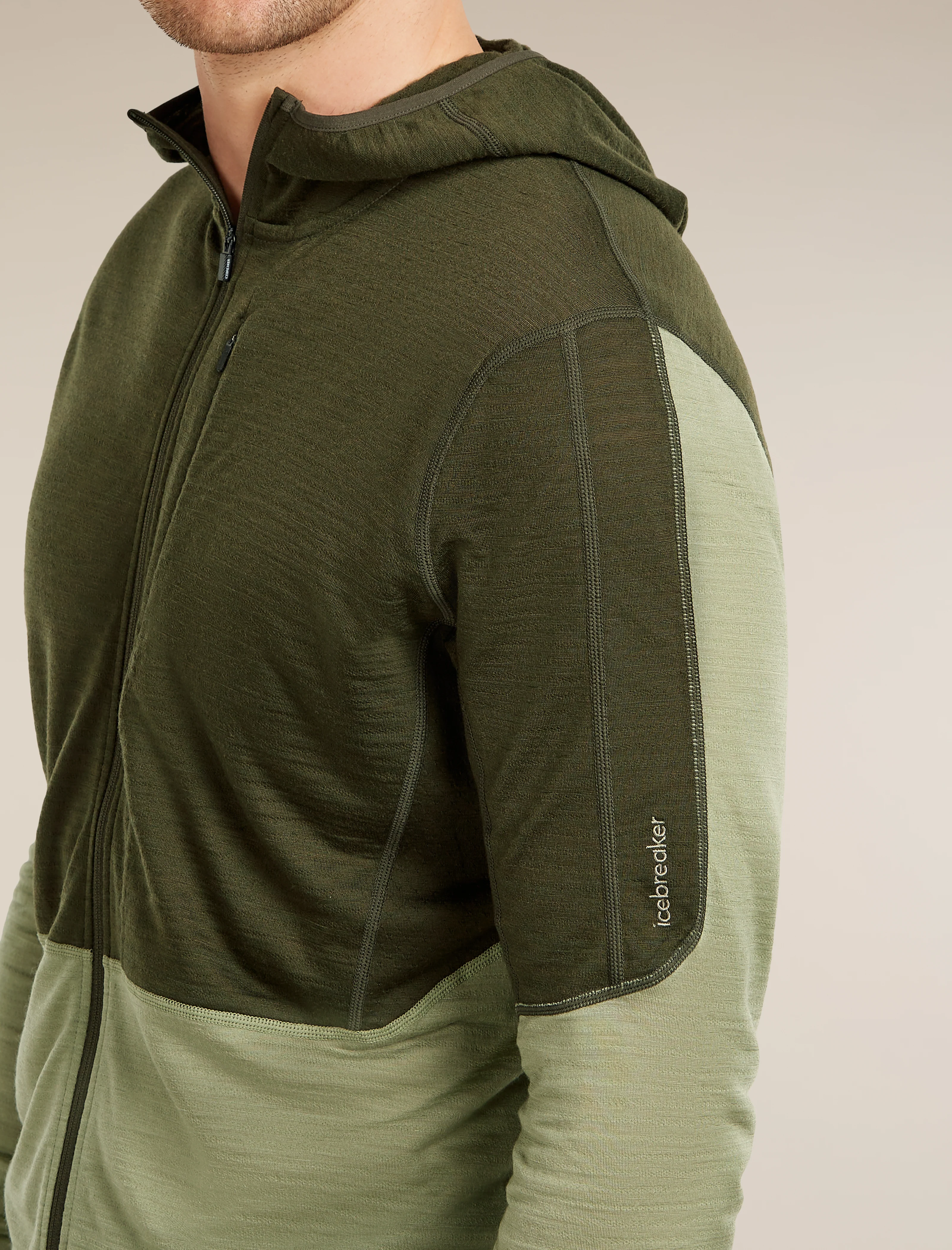 Men’s Merino Blend 200 RealFleece™ Descender Long Sleeve Zip Hoodie - Image 5