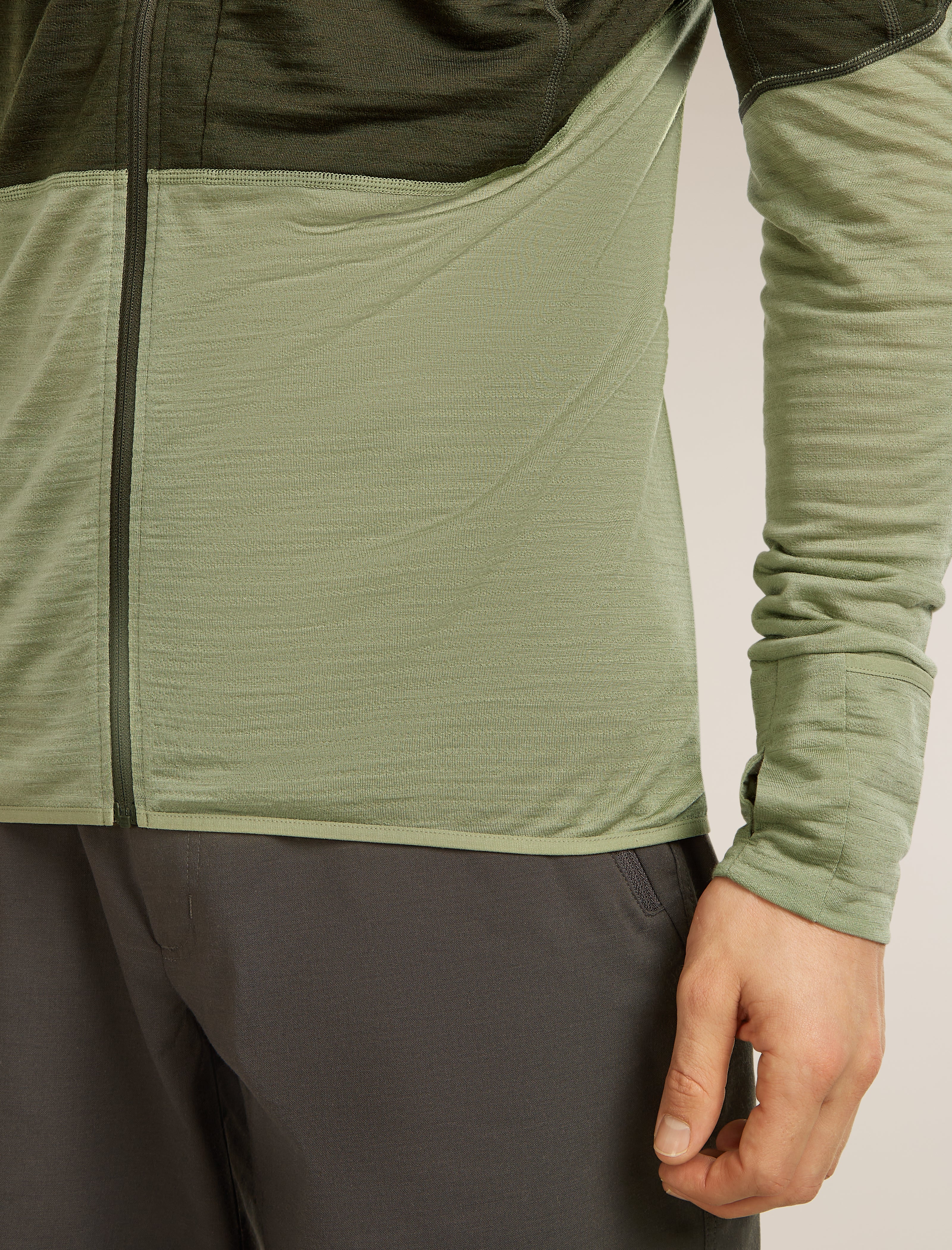 Men’s Merino Blend 200 RealFleece™ Descender Long Sleeve Zip Hoodie - Image 8