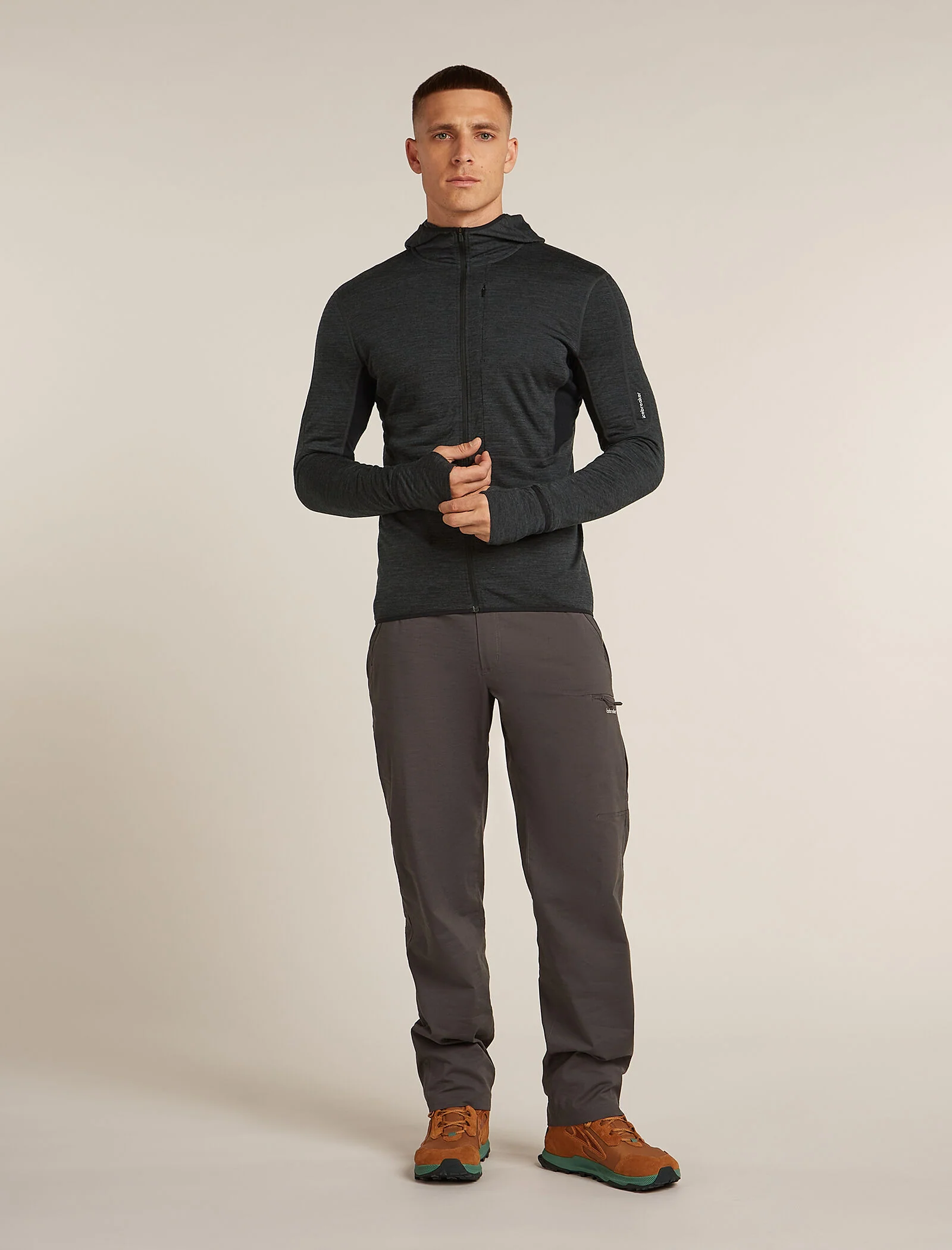 Men’s Merino Blend 200 Realfleece™ Descender Long Sleeve Zip Hoodie - Image 3