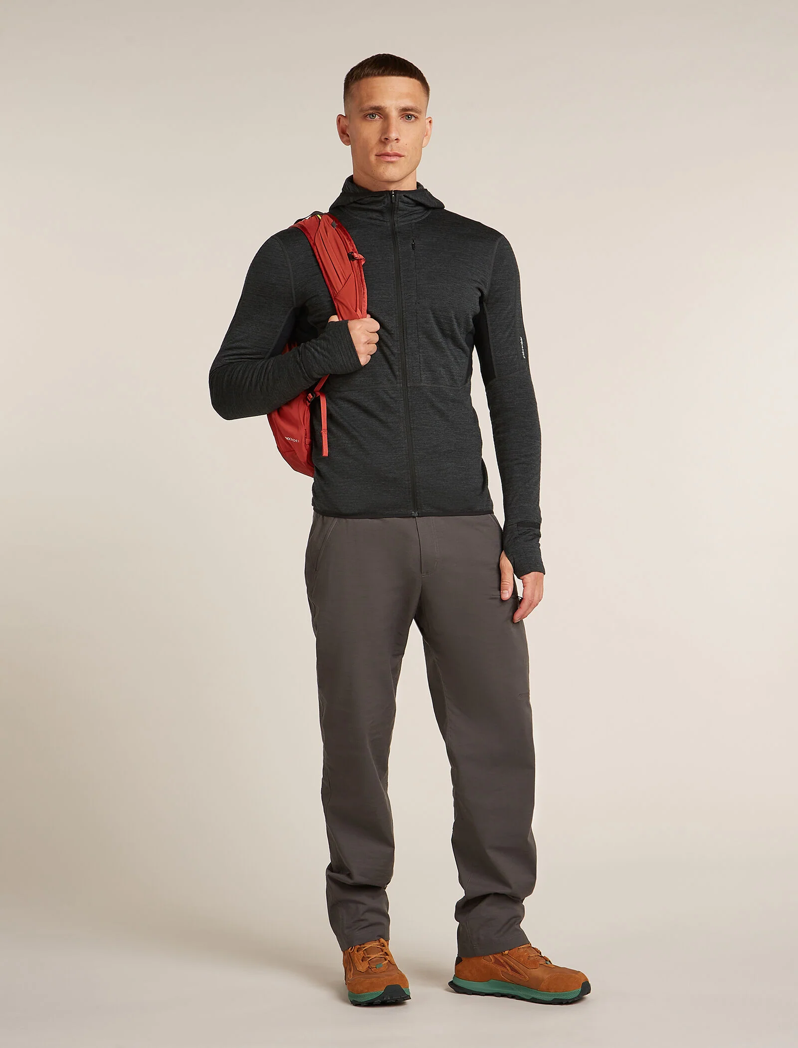 Men’s Merino Blend 200 Realfleece™ Descender Long Sleeve Zip Hoodie - Image 4