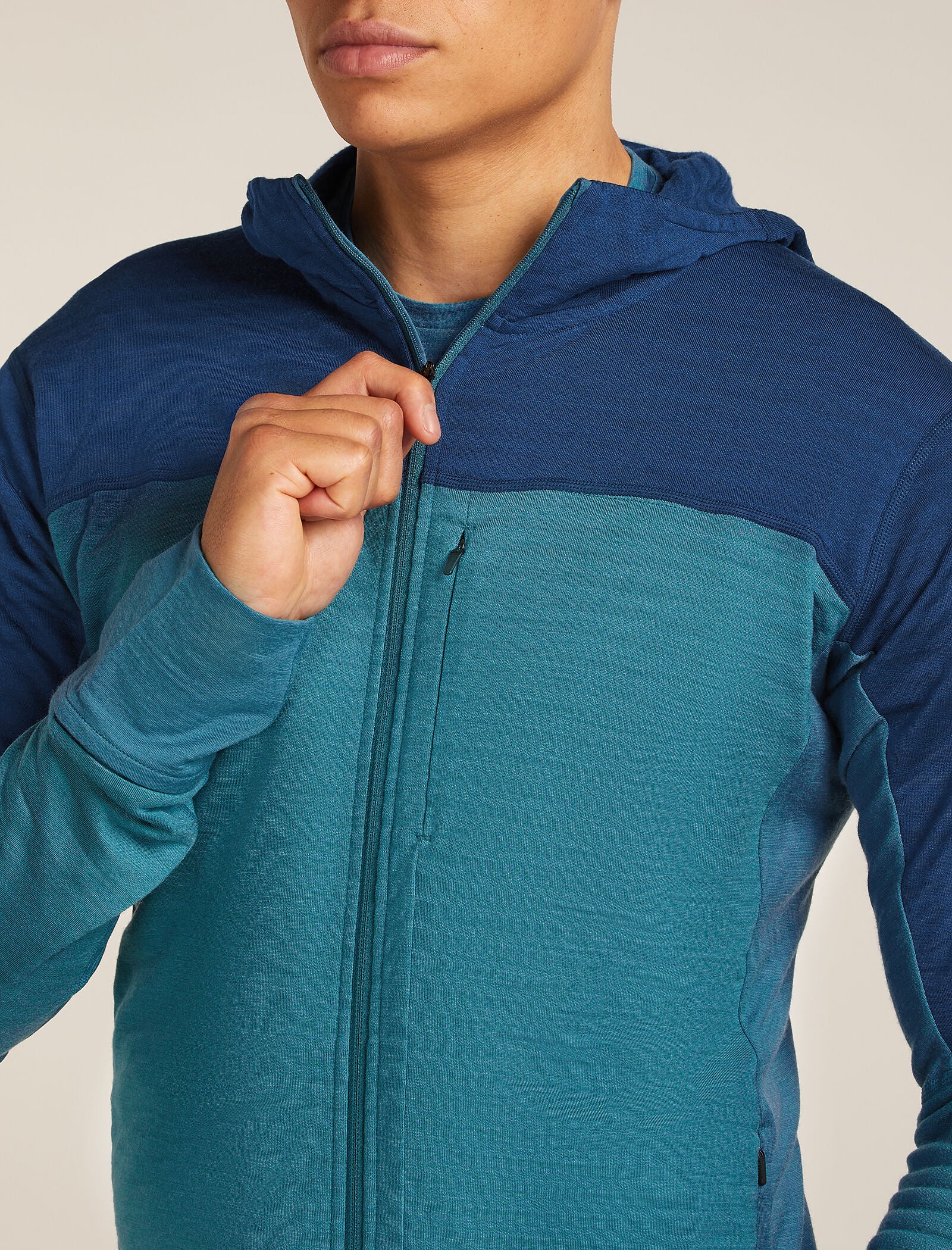 Men’s Merino Blend 300 RealFleece™ Descender Long Sleeve Zip Hoodie - Image 6