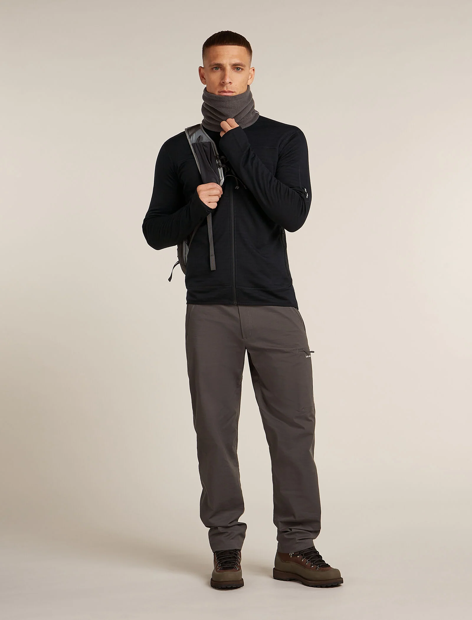 Men’s Merino Blend 300 RealFleece™ Descender Long Sleeve Zip Jacket - Image 4