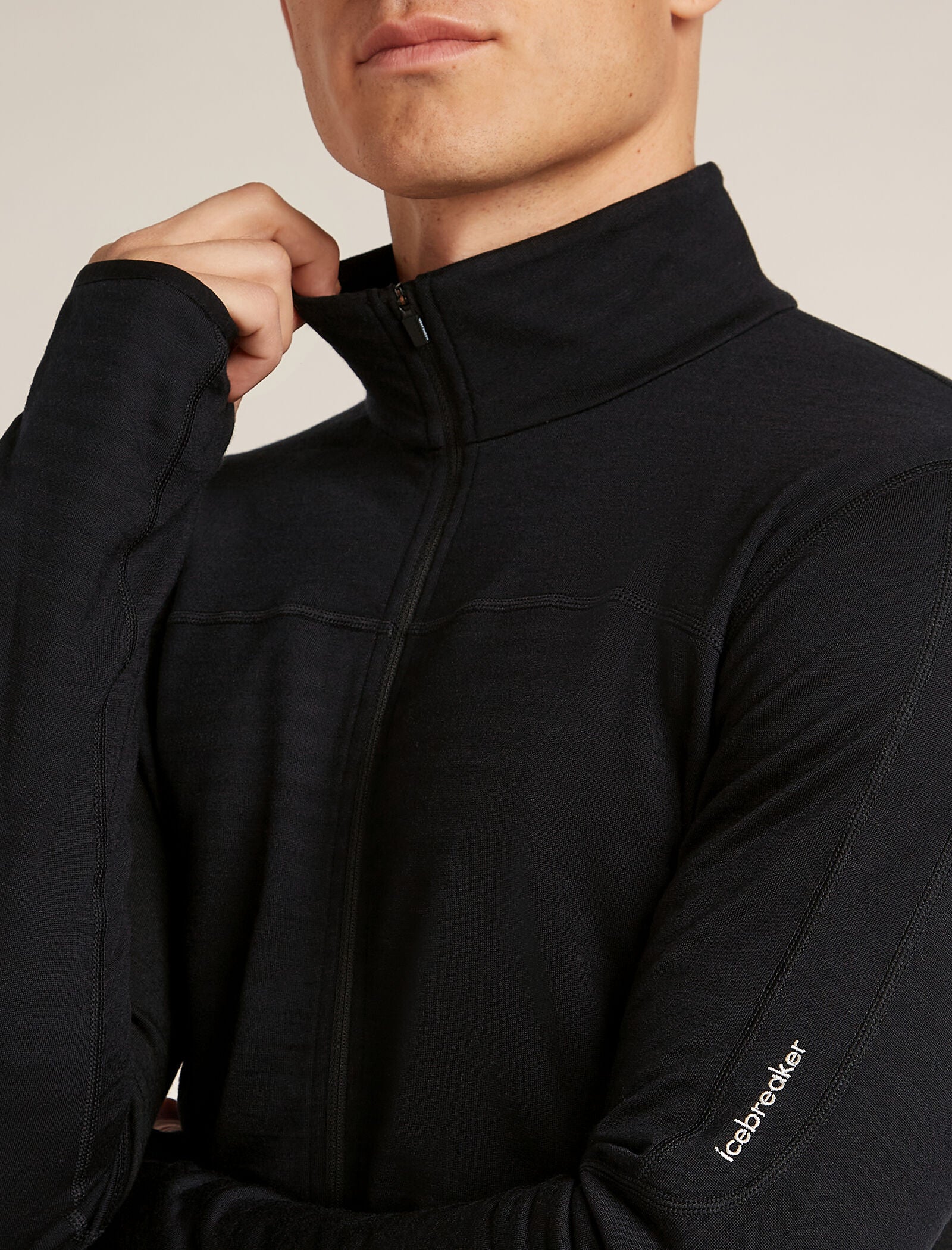 Men’s Merino Blend 300 RealFleece™ Descender Long Sleeve Zip Jacket - Image 8