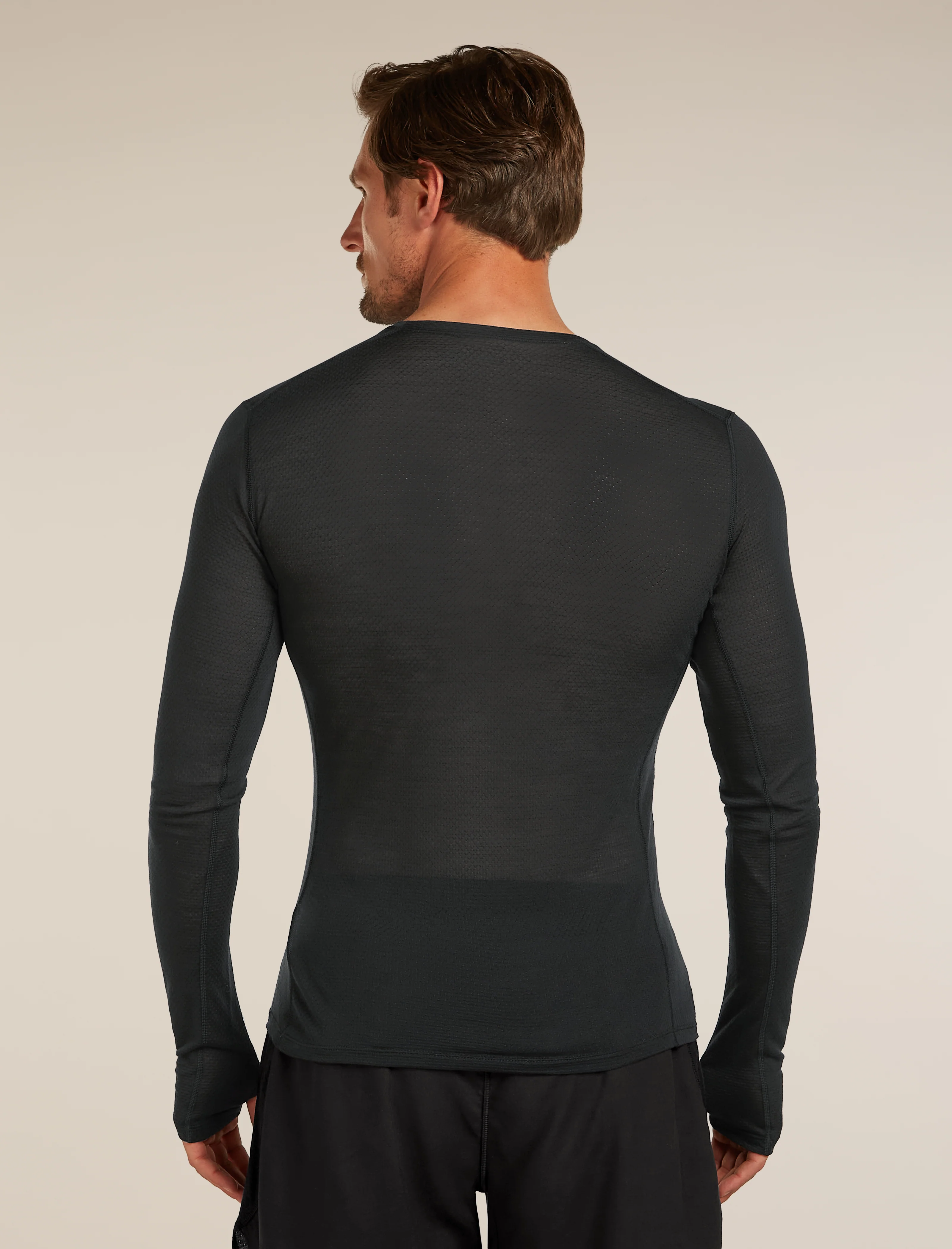 Men’s Merino Blend 75 Cool-Lite™ Featherlight™ Long Sleeve Crew Thermal Top - Image 2