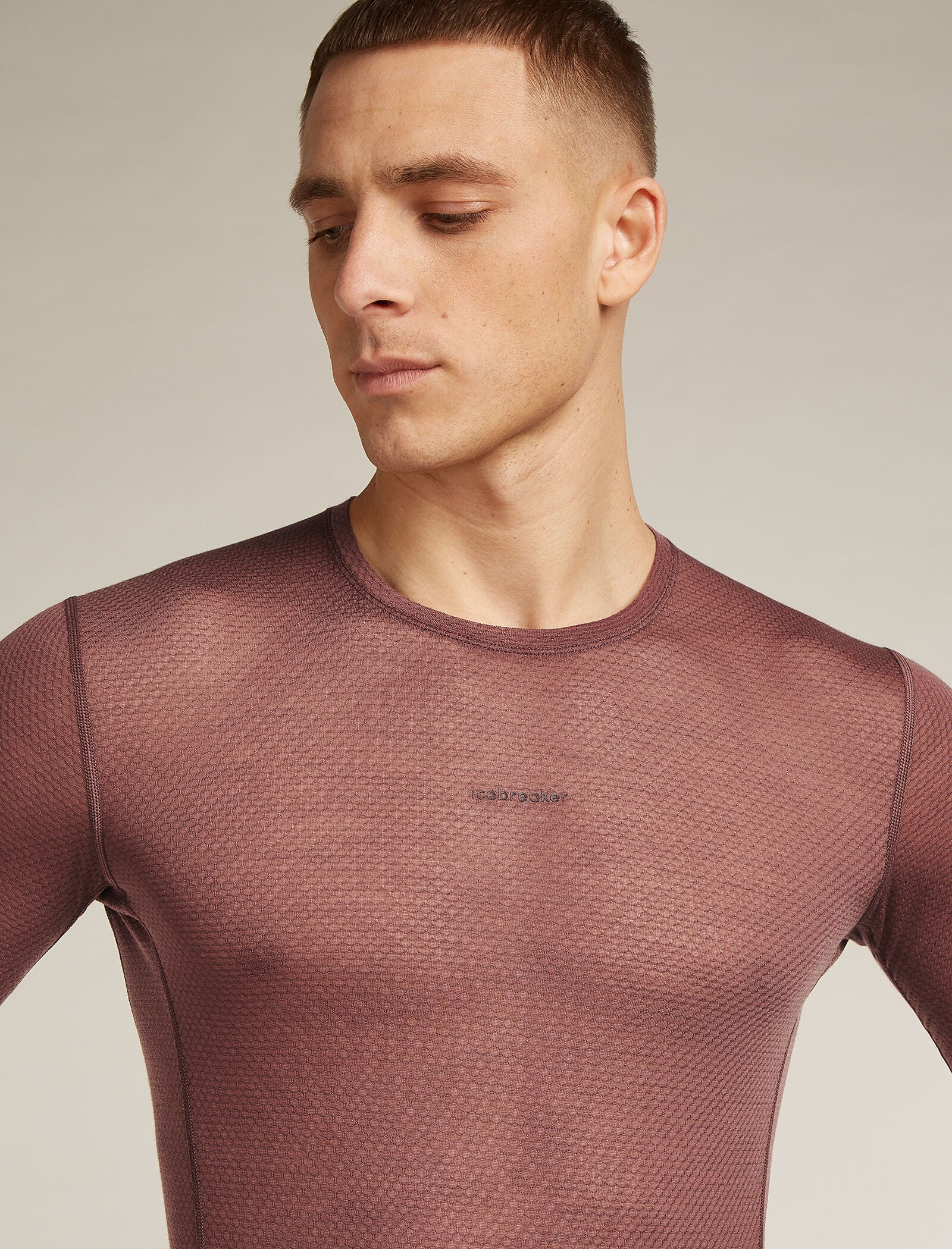 Men’s Merino Blend 75 Cool-Lite™ Featherlight™ Long Sleeve Crew Thermal Top - Image 5