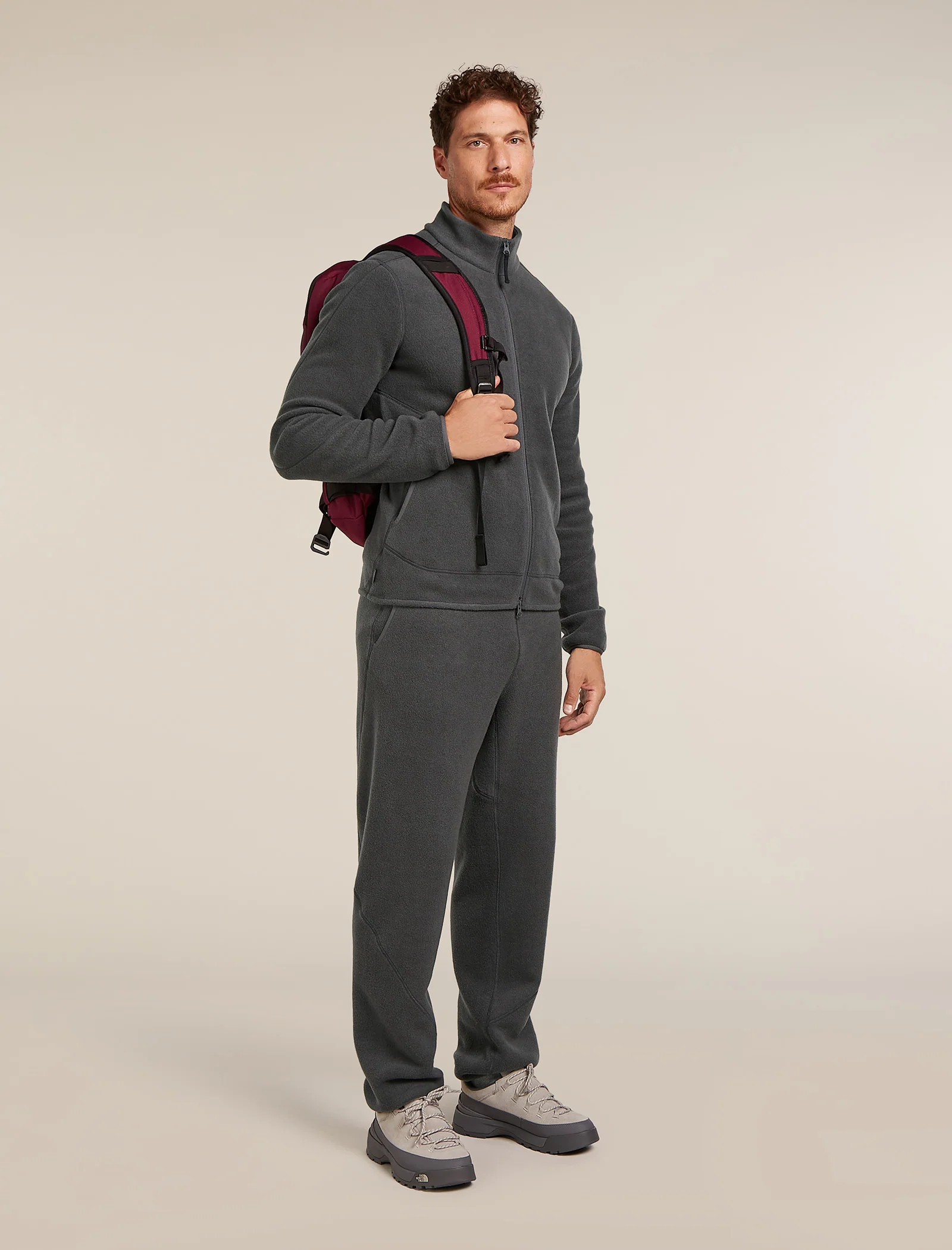 Men’s Merino Blend 800 RealFleece™ Classic Pile Long Sleeve Zip Jacket - Image 4