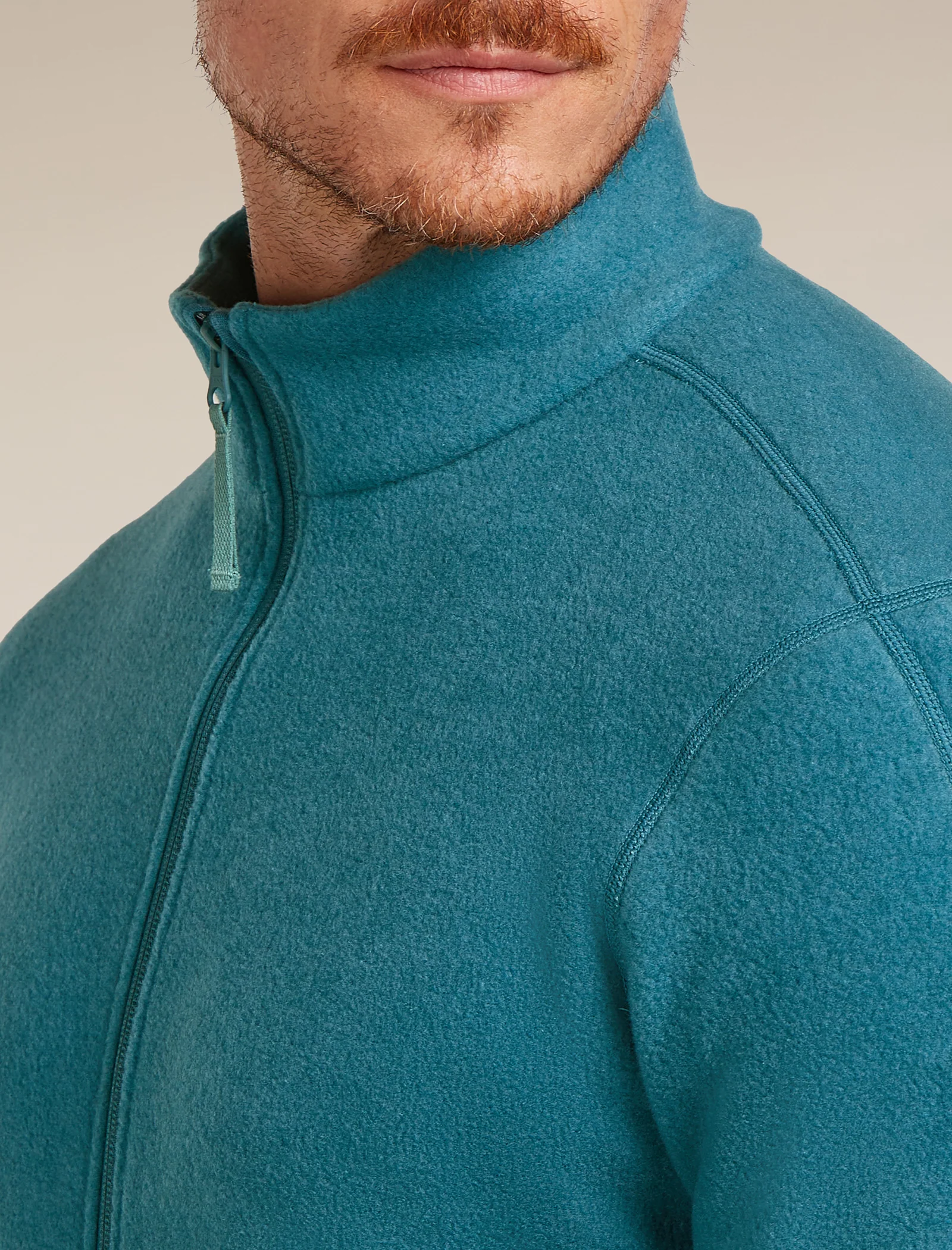 Men’s Merino Blend 800 RealFleece™ Classic Pile Long Sleeve Zip Jacket - Image 4