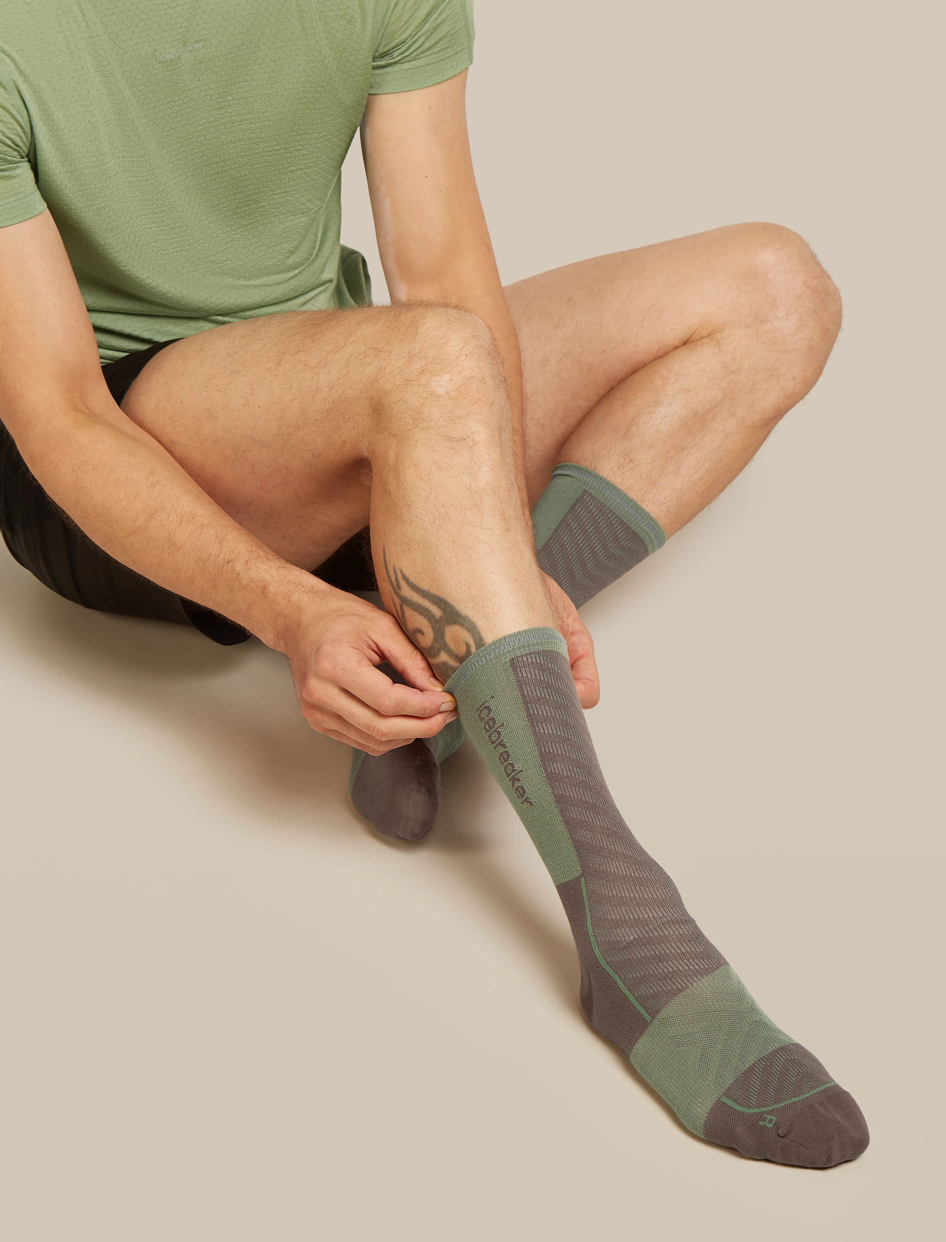 Men’s Merino Blend Run+ Ultralight Crew - Image 7