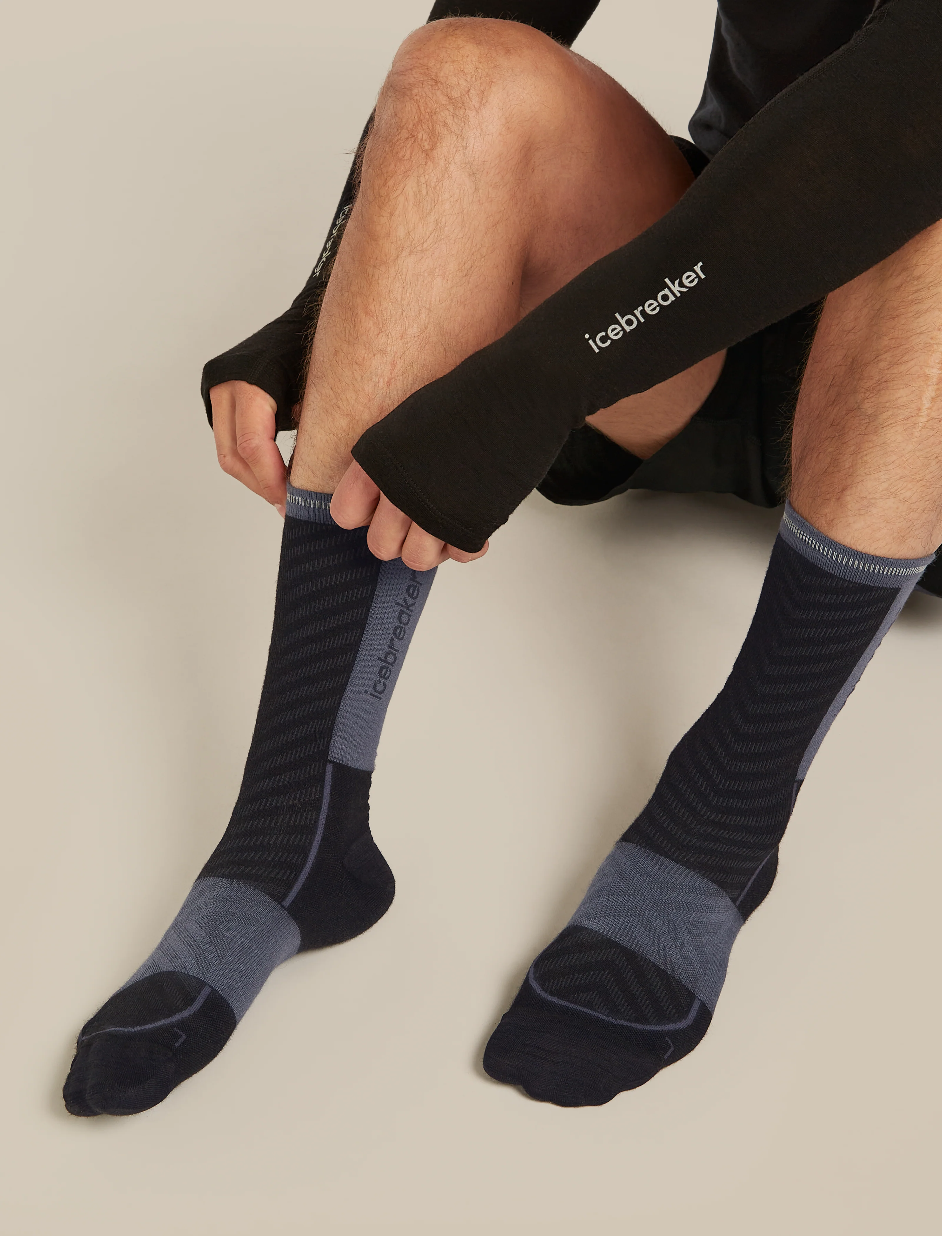 Men’s Merino Blend Run+ Ultralight Crew Socks - Image 3