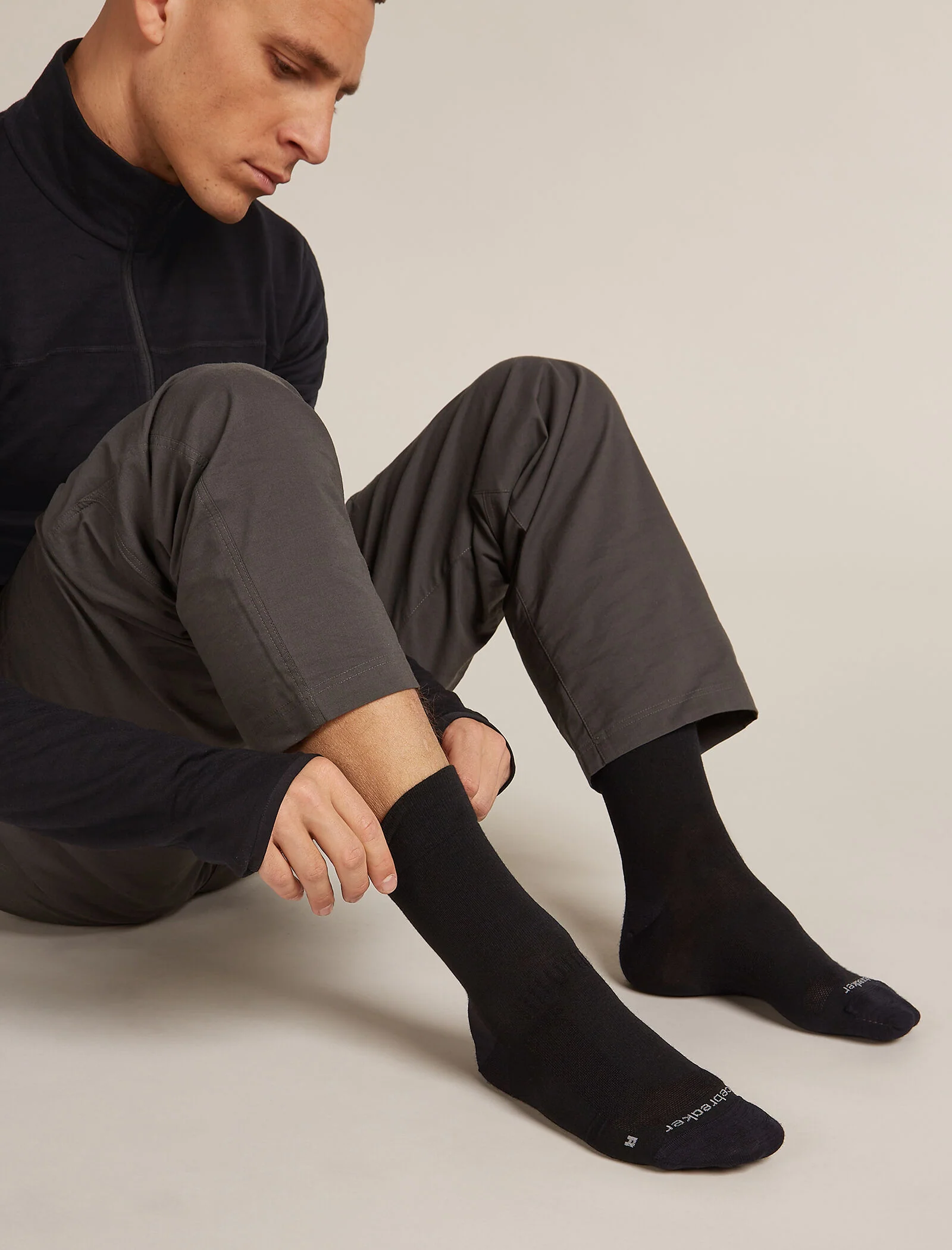 Men’s Merino Hike+ Liner Crew Socks - Image 2