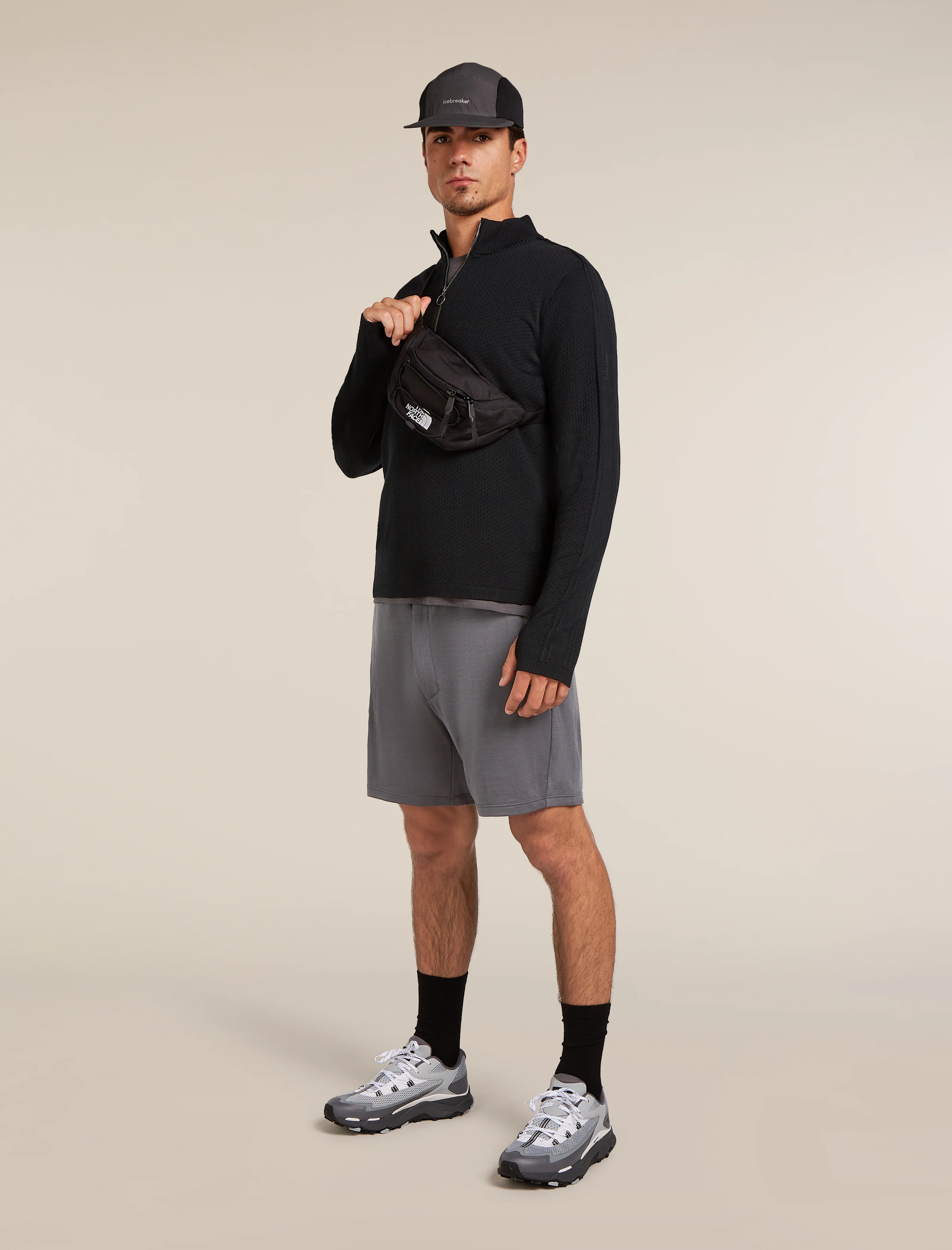 Men’s Merino icebreaker Anniversary Original Long Sleeve Half Zip Top - Image 4