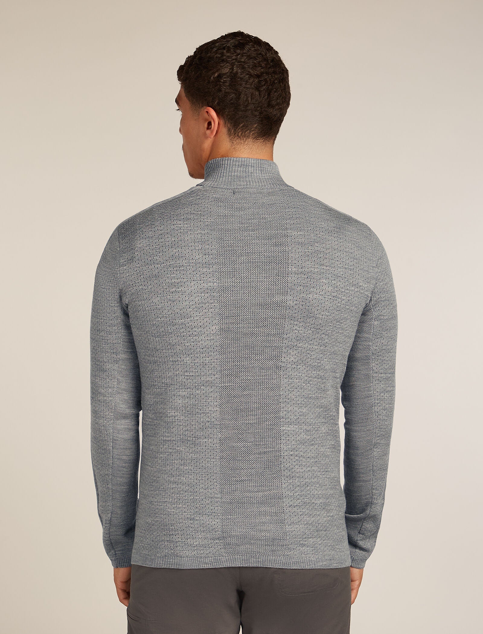 Men’s Merino icebreaker Anniversary Original Long Sleeve Half Zip Top - Image 2