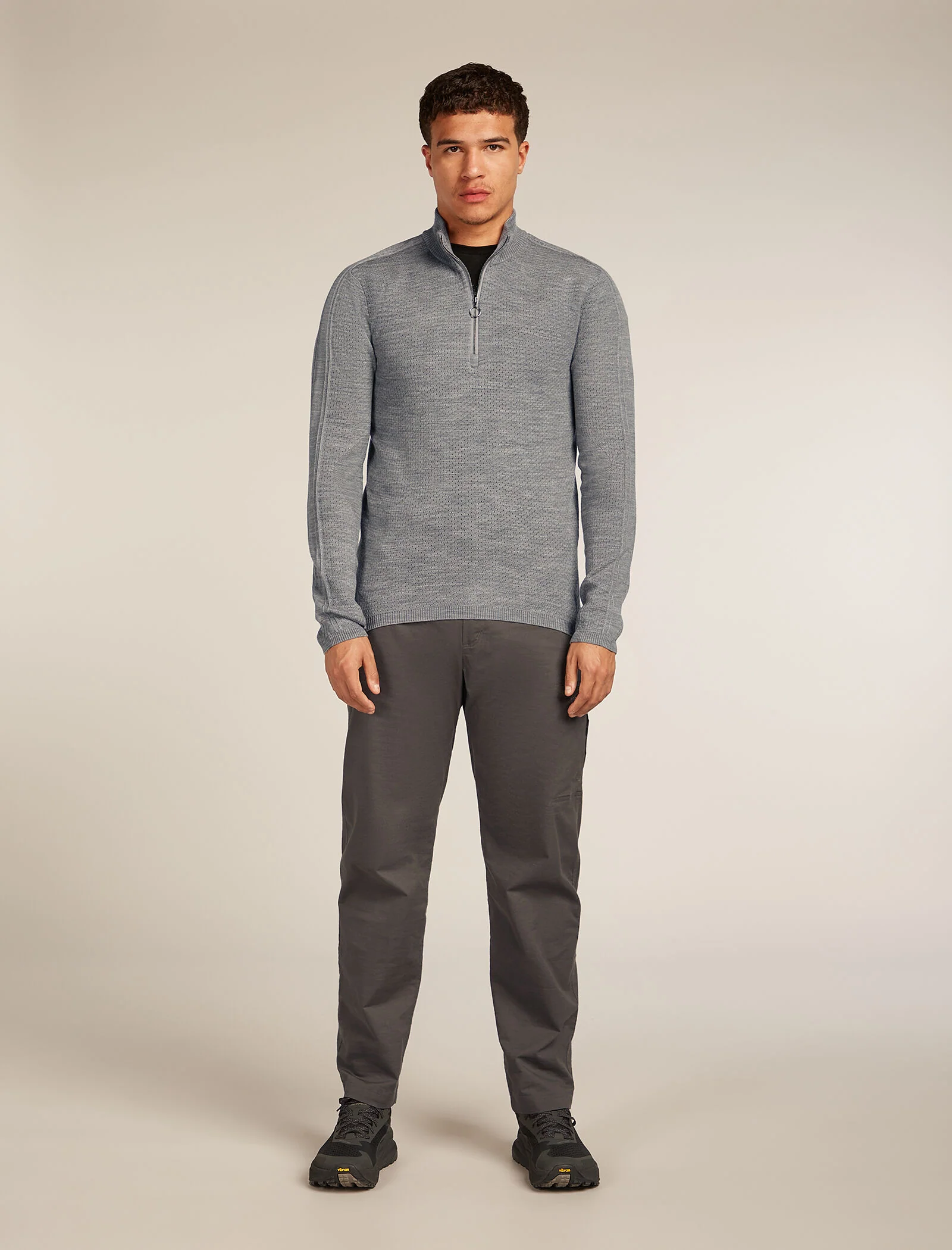 Men’s Merino icebreaker Anniversary Original Long Sleeve Half Zip Top - Image 3
