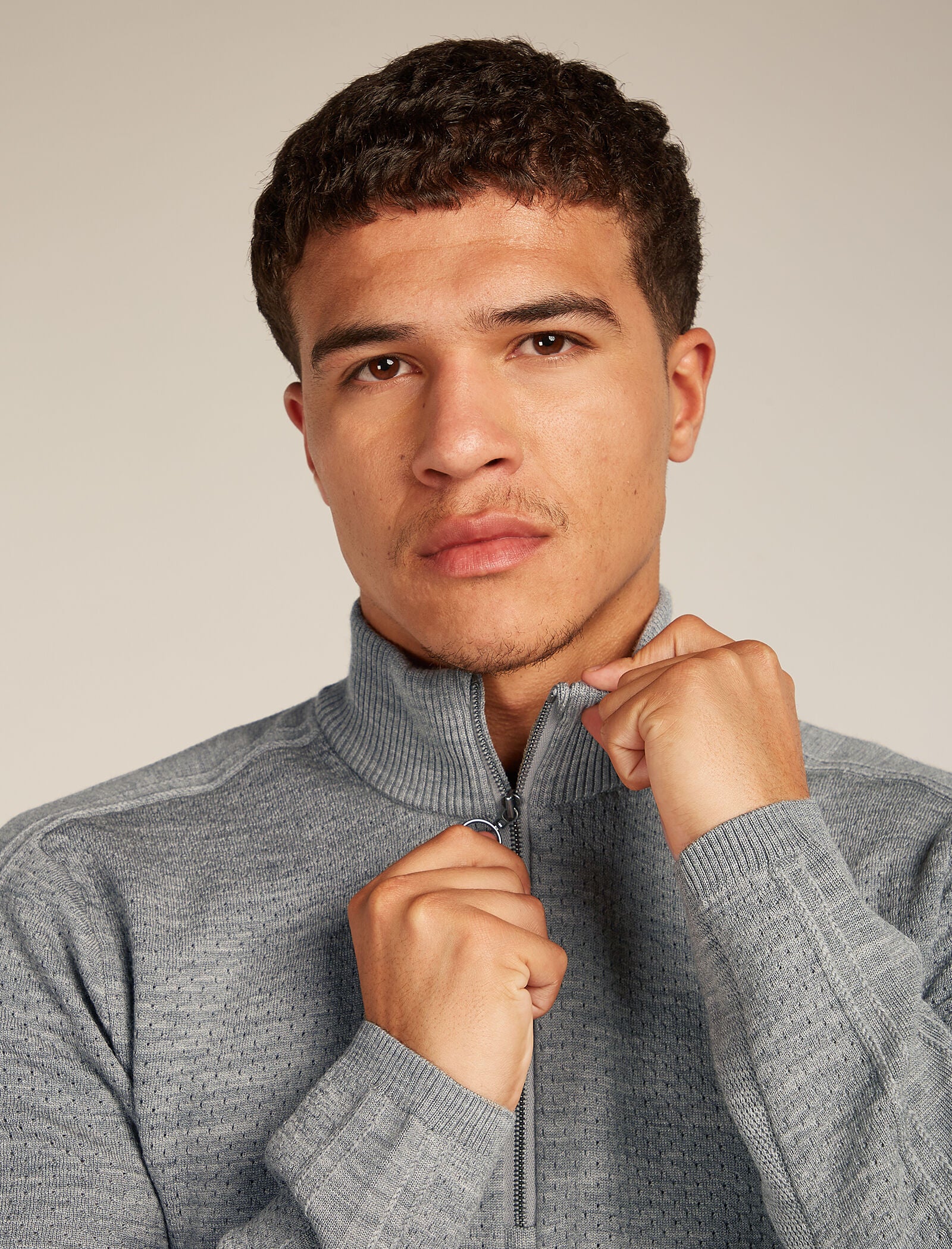 Men’s Merino icebreaker Anniversary Original Long Sleeve Half Zip Top - Image 6