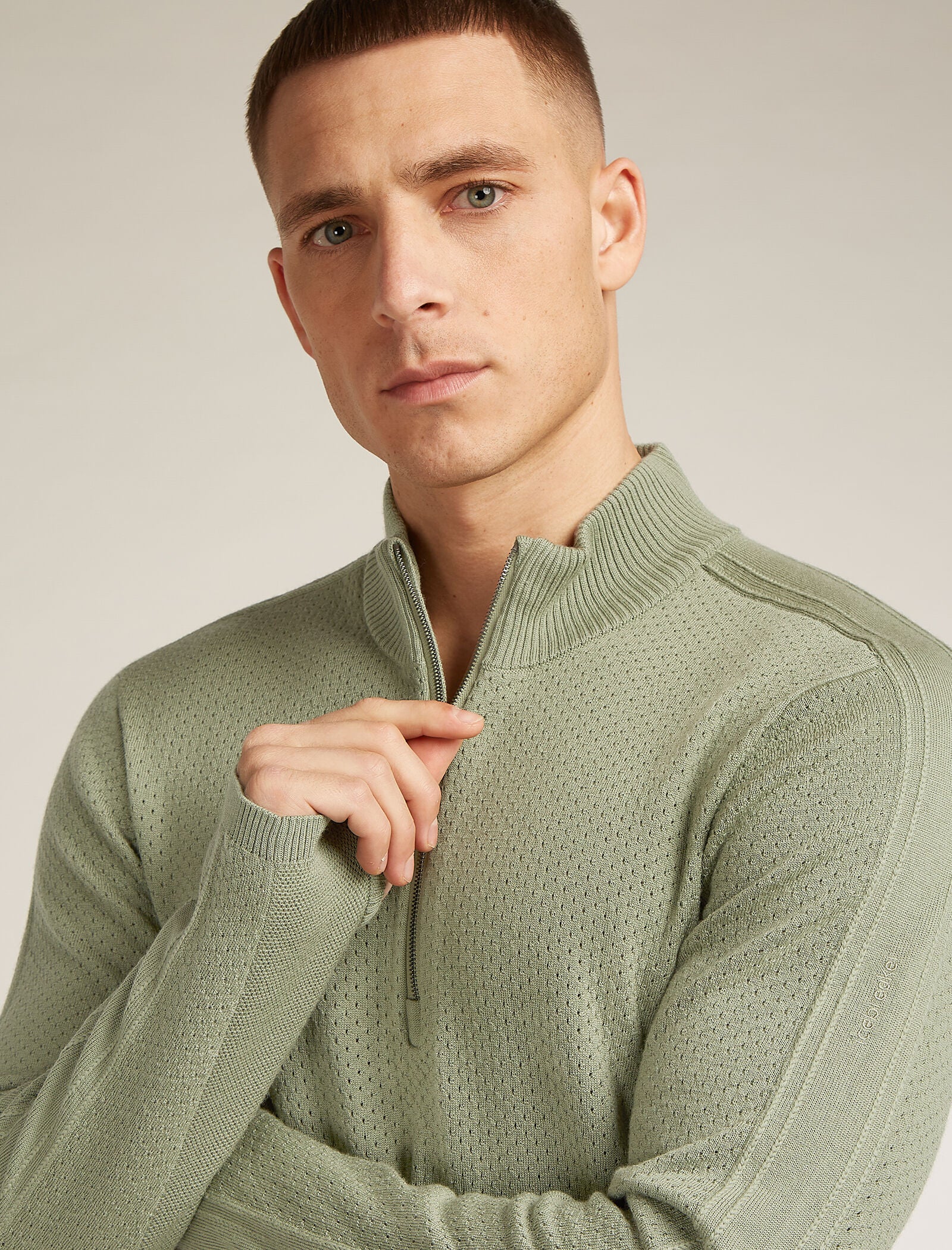 Men’s Merino icebreaker Anniversary Original Long Sleeve Half Zip Top - Image 6