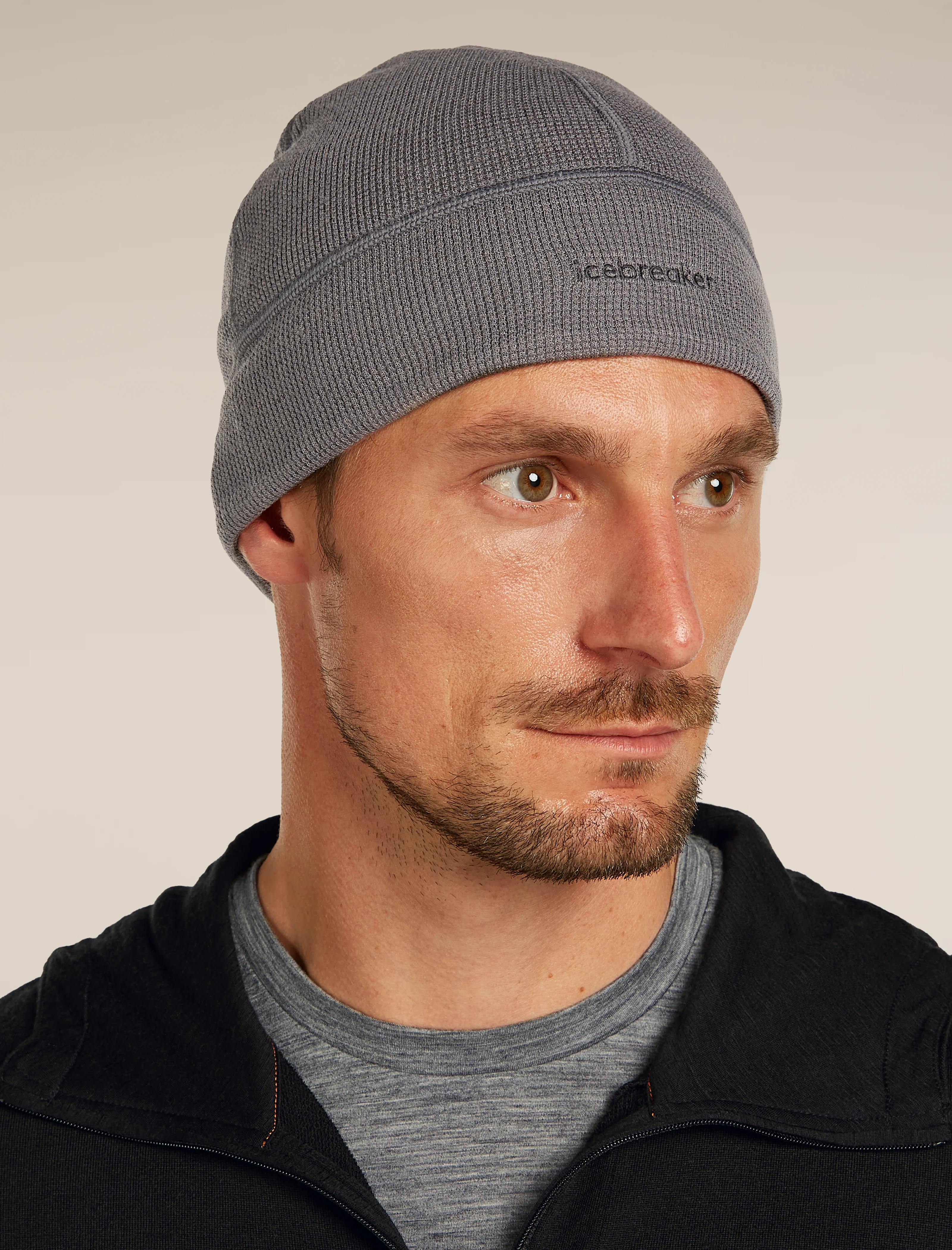 Unisex Merino 260 Waffle Knit Wander Reversible Beanie - Image 2