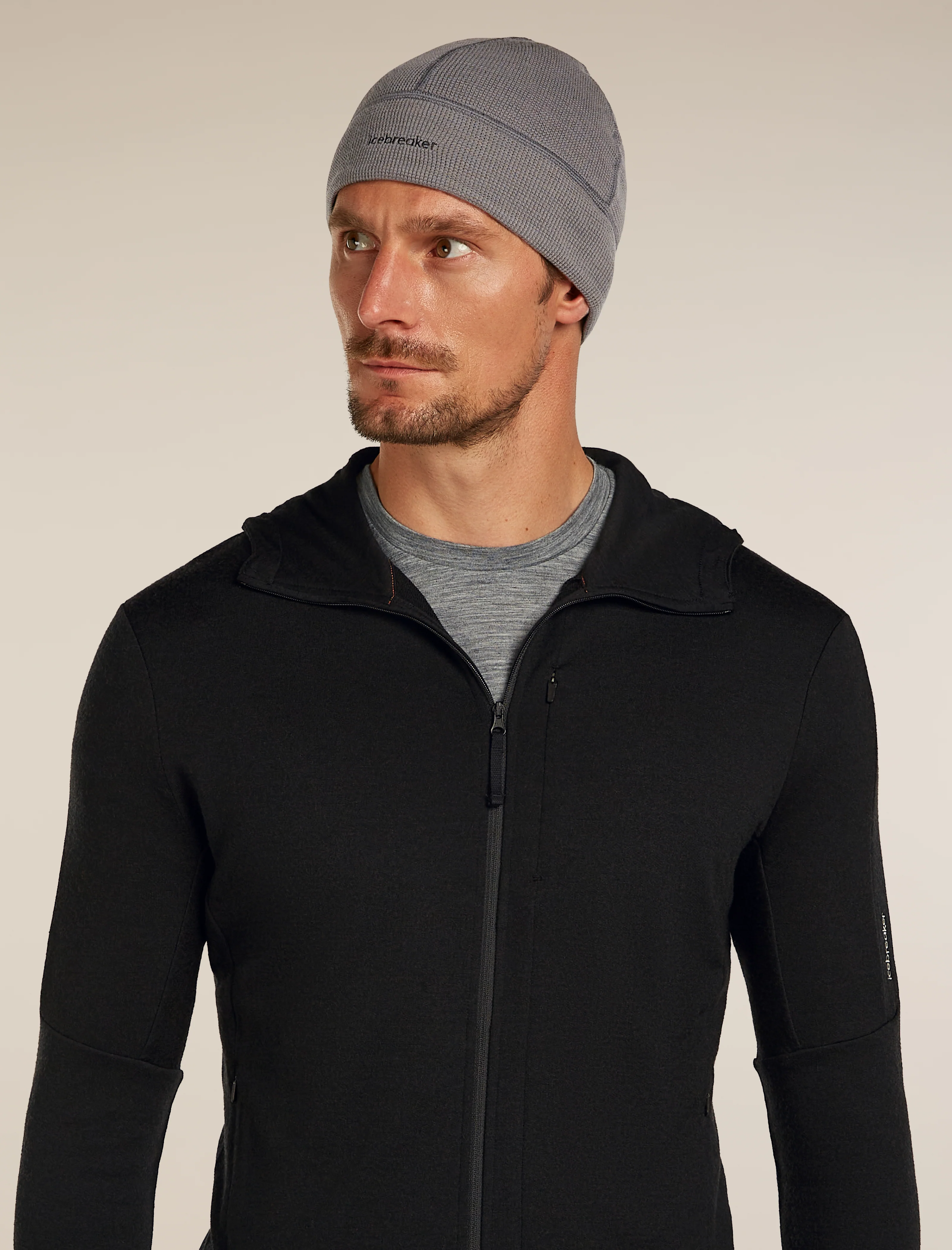Unisex Merino 260 Waffle Knit Wander Reversible Beanie - Image 3